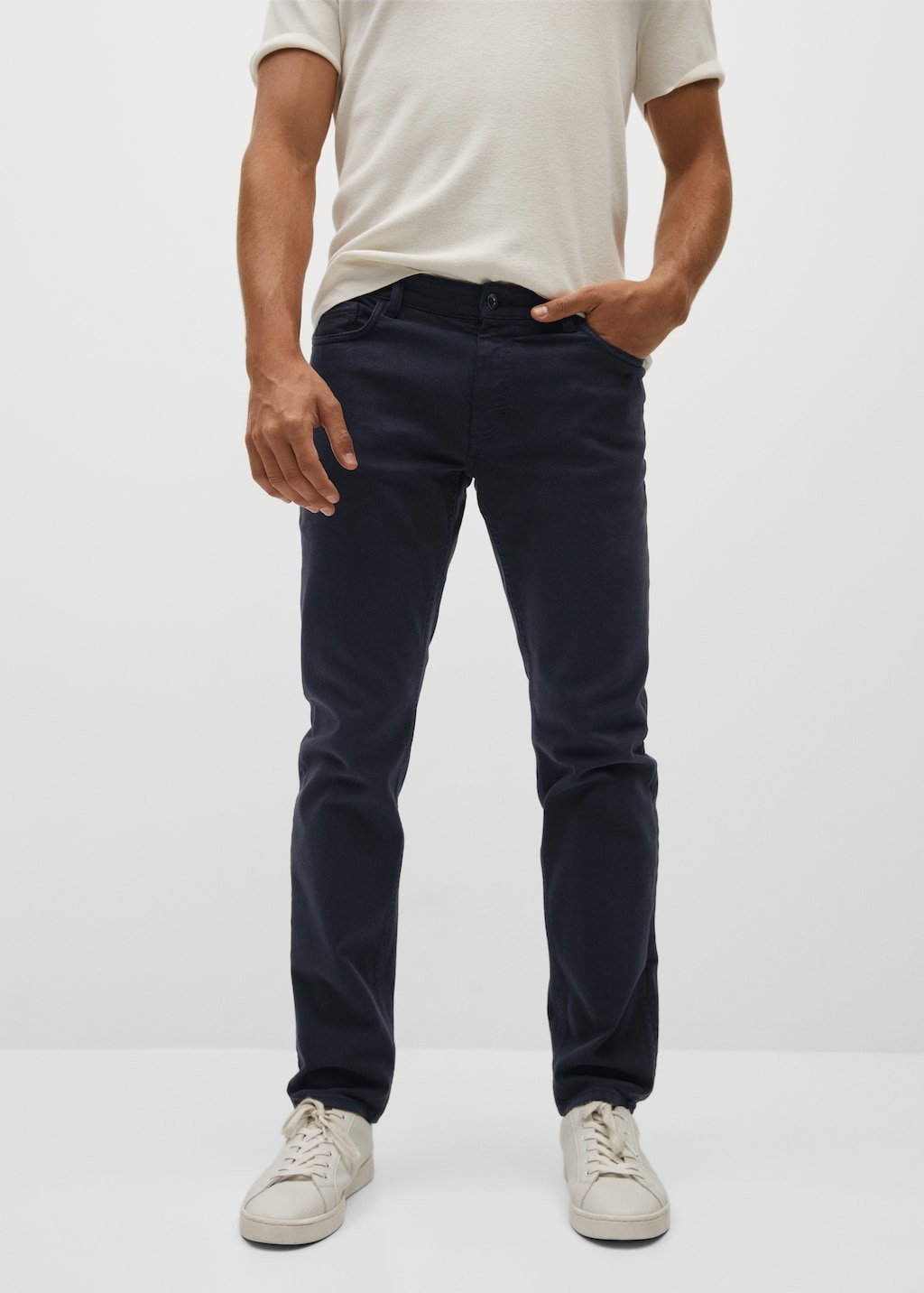 Slim-fit colored jeans - Medium plane