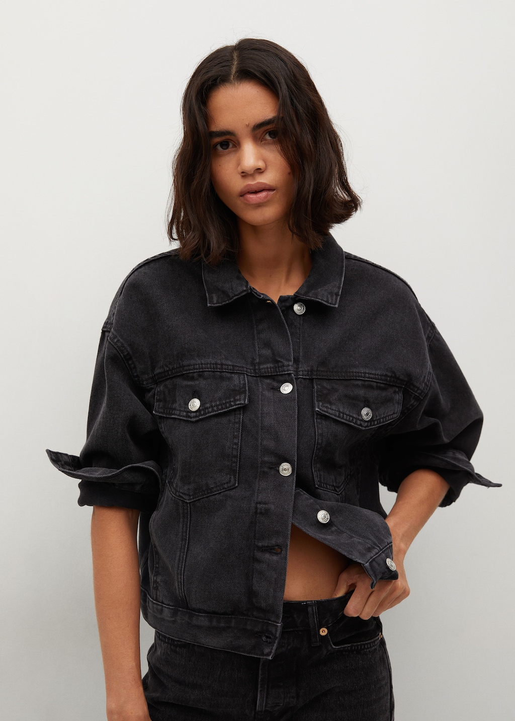 Denim oversized jacket - Medium plane