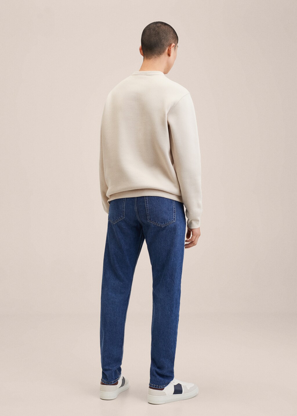 Straight-fit dark Bob jeans - Reverse of the article