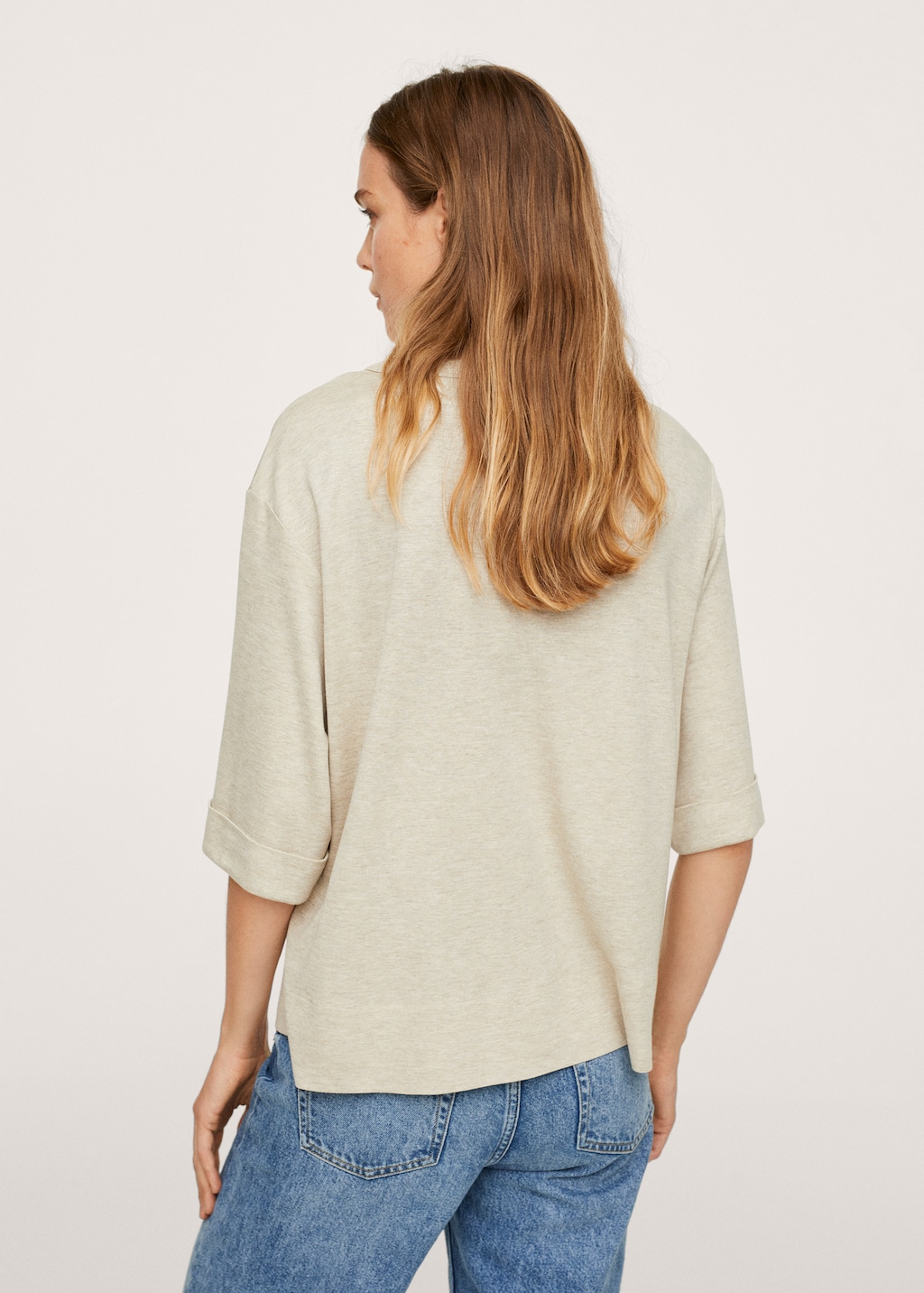 Basic oversized t-shirt - Reverse of the article