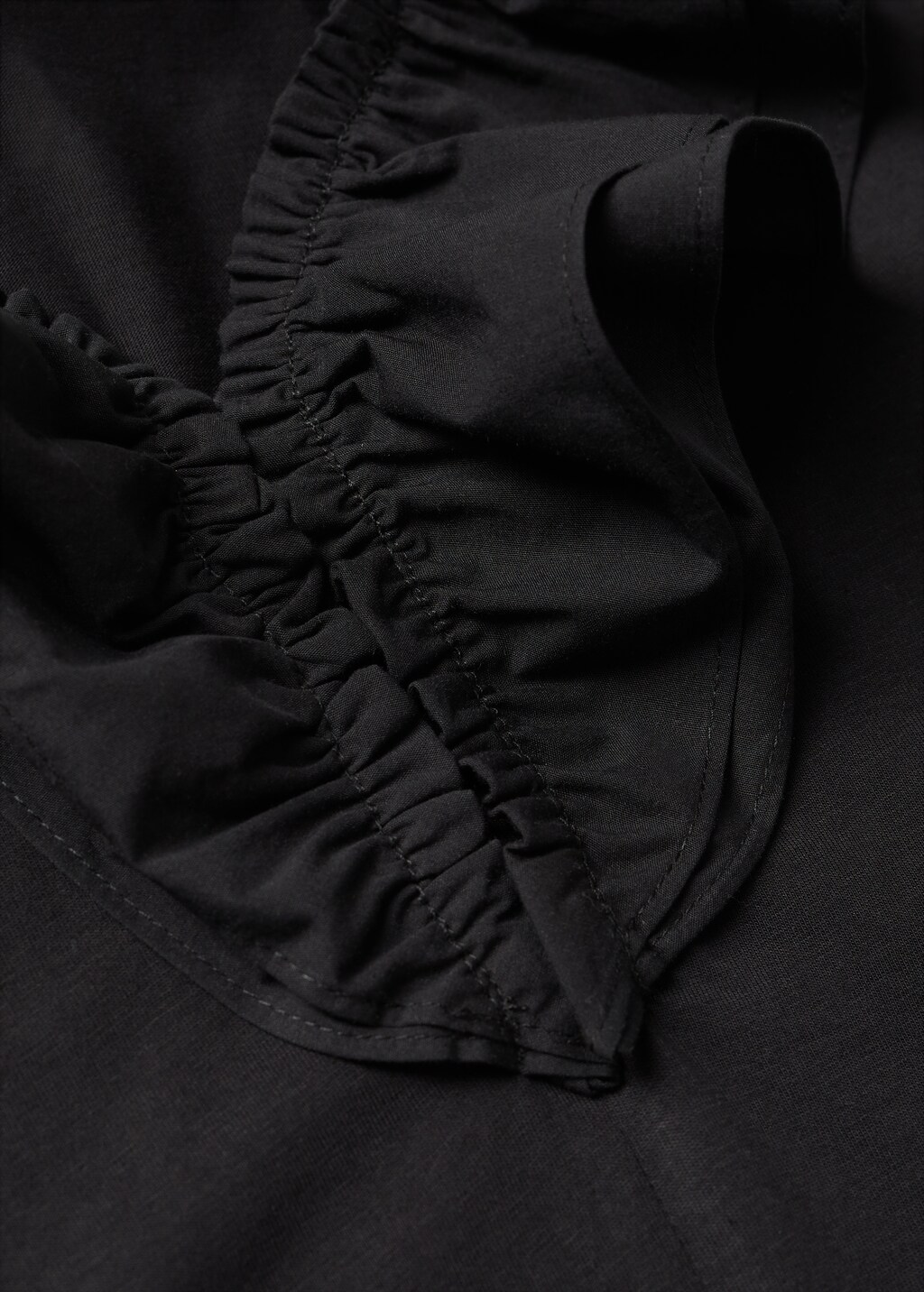 Ruffle cotton T-shirt - Details of the article 8