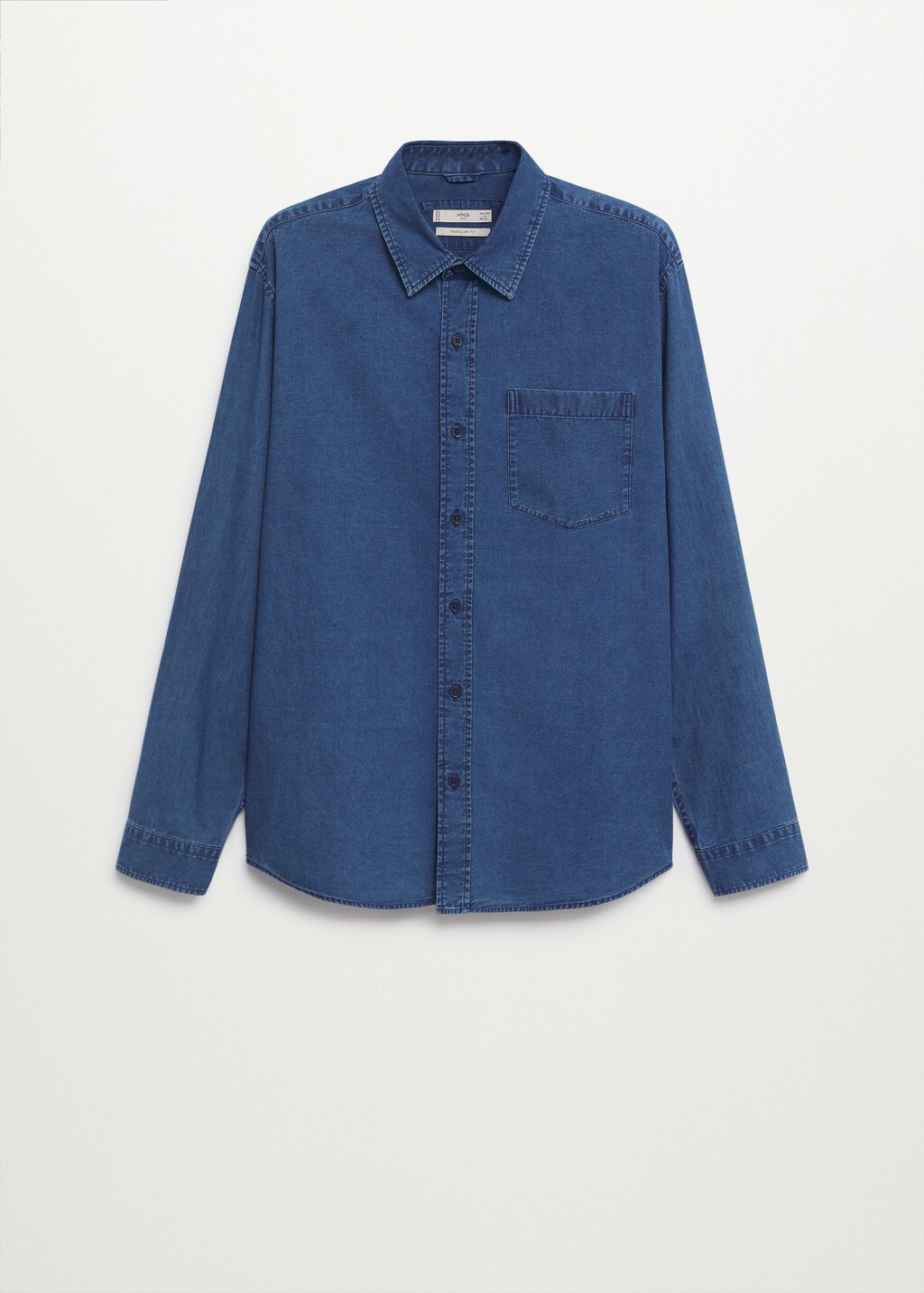 Regular-fit denim shirt with pocket - Article without model