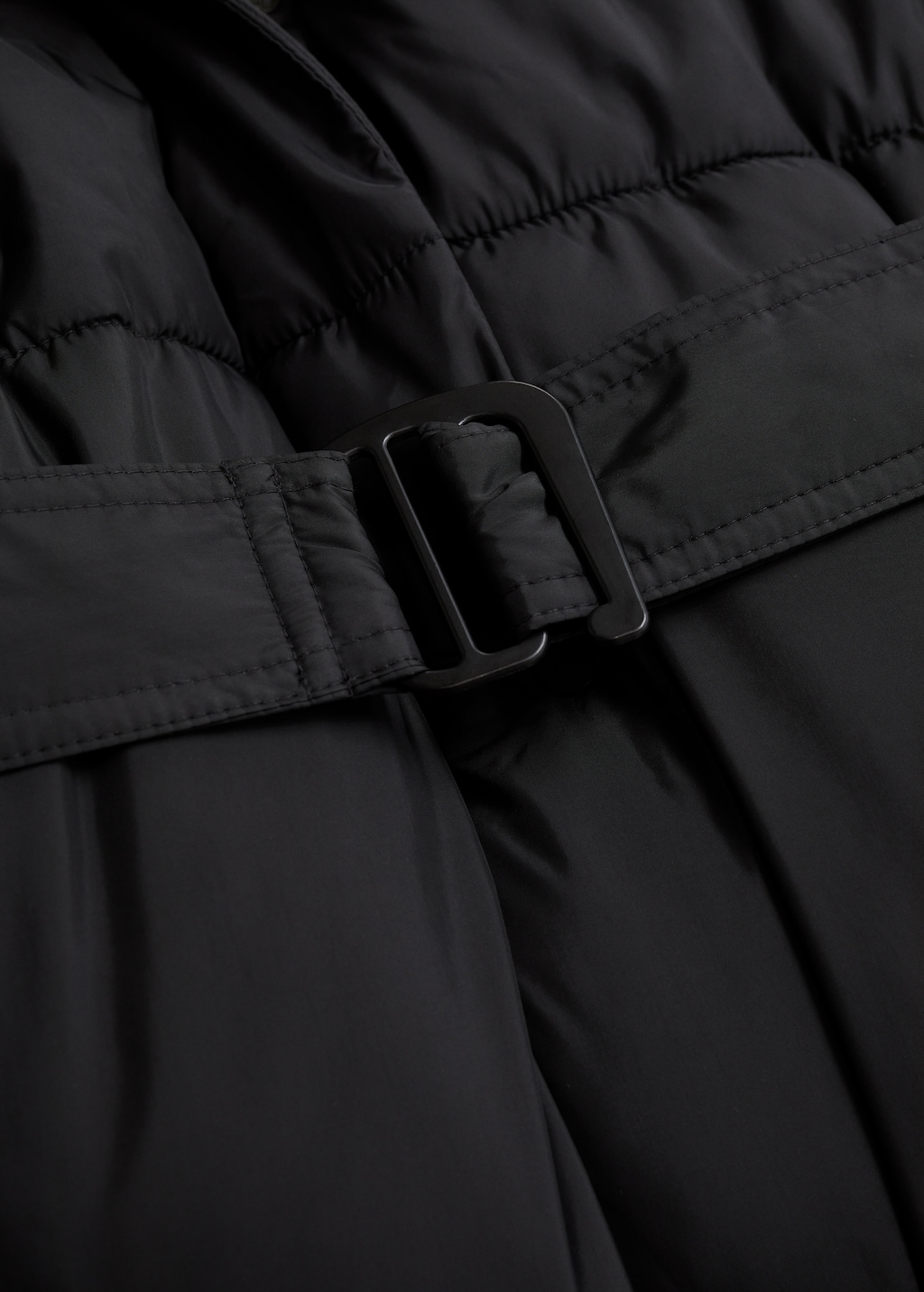 Adjustable waist quilted anorak - Details of the article 8