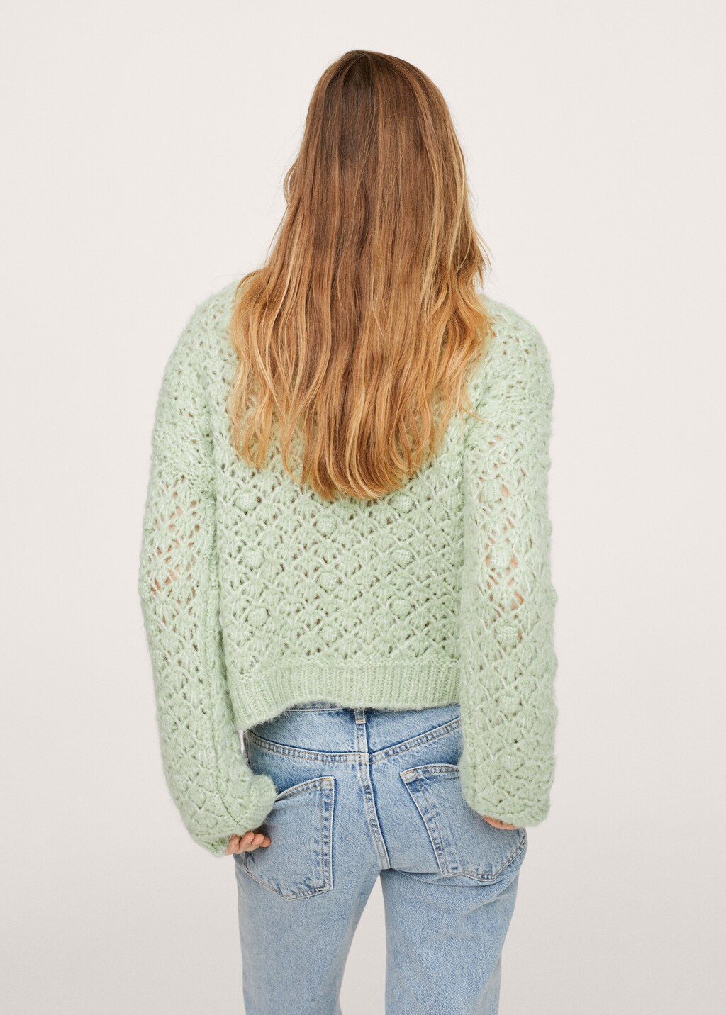 Openwork knit sweater - Reverse of the article