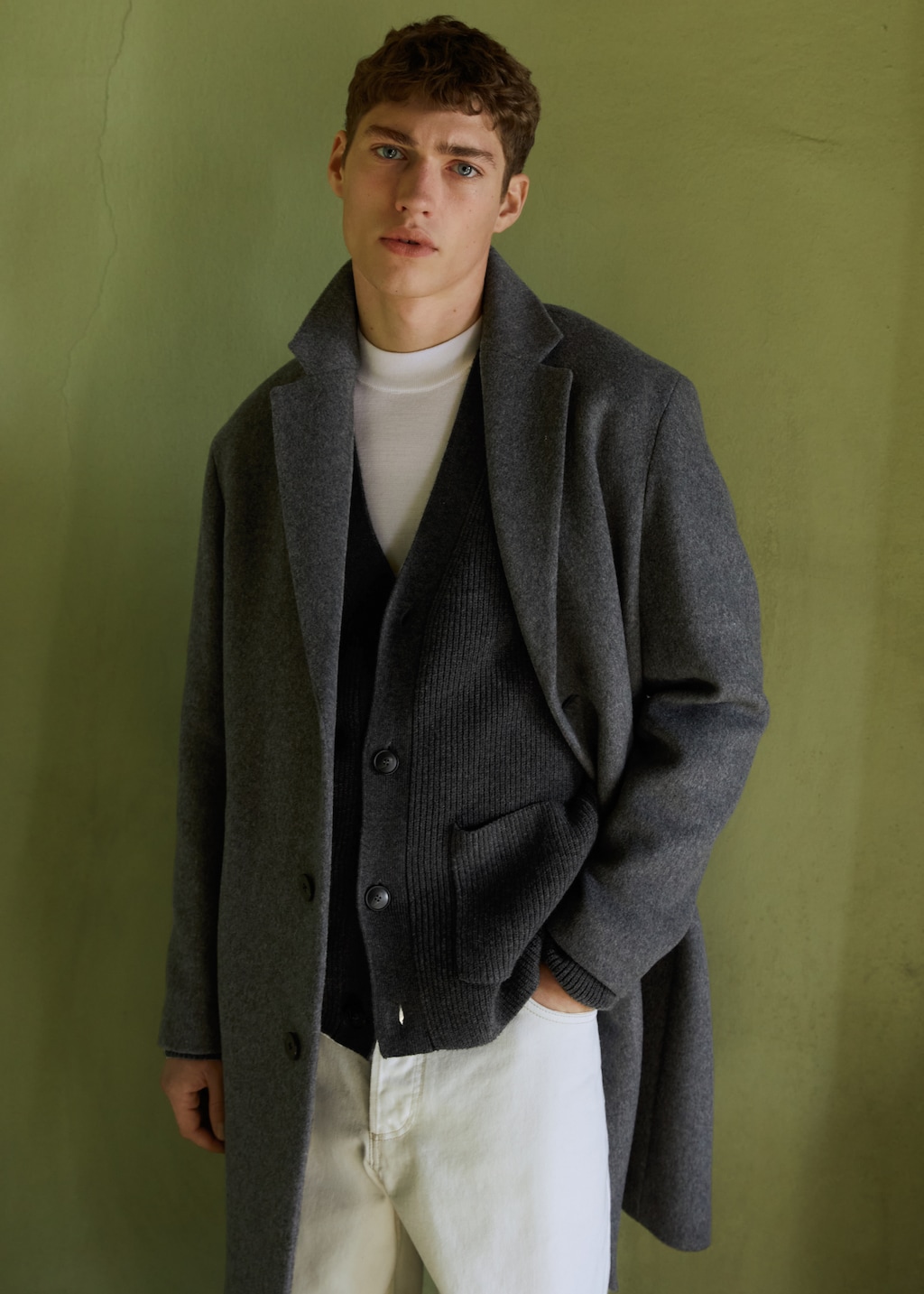 Recycled wool oversize coat - Details of the article 5