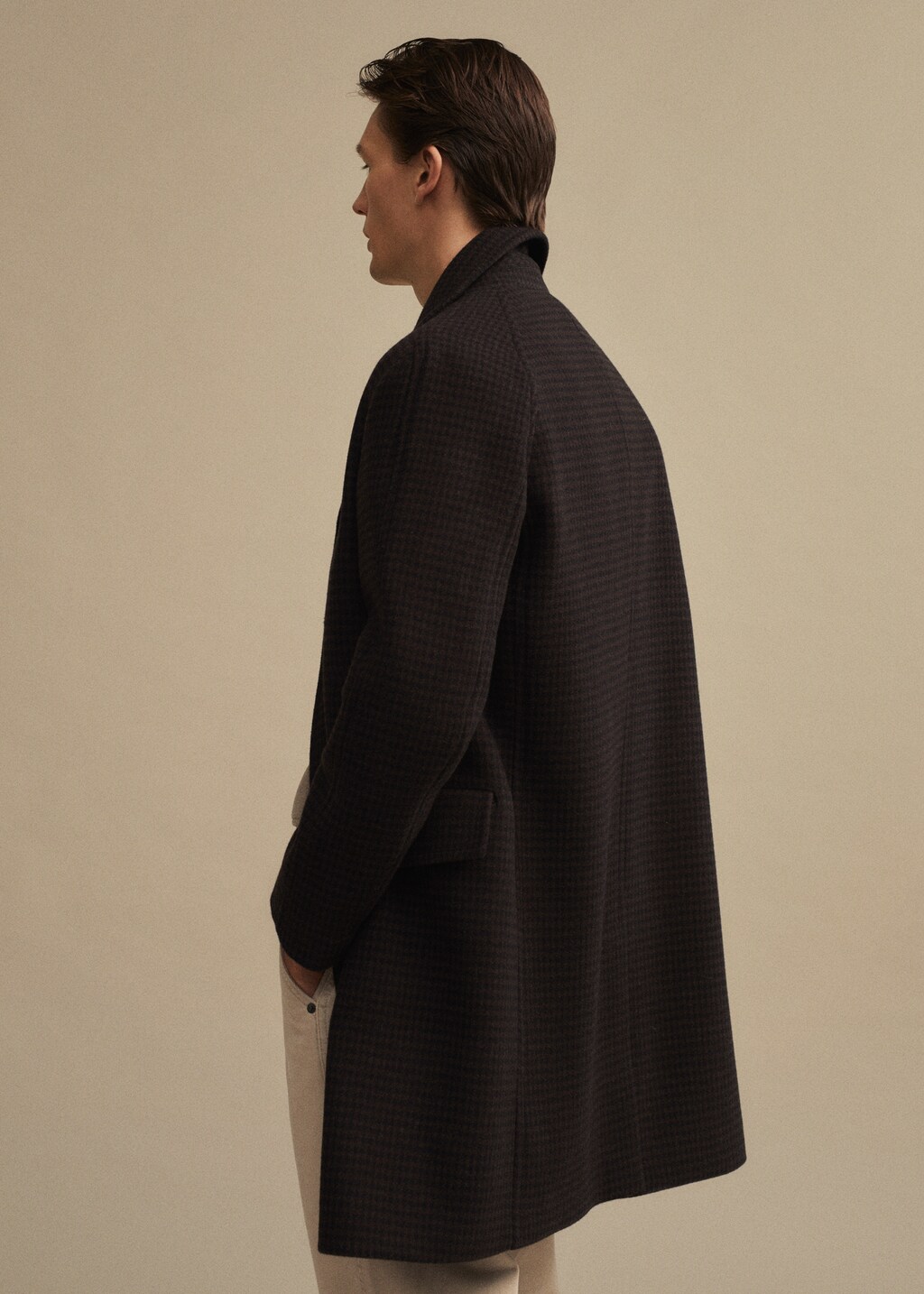 Houndstooth wool-blend coat - Details of the article 7