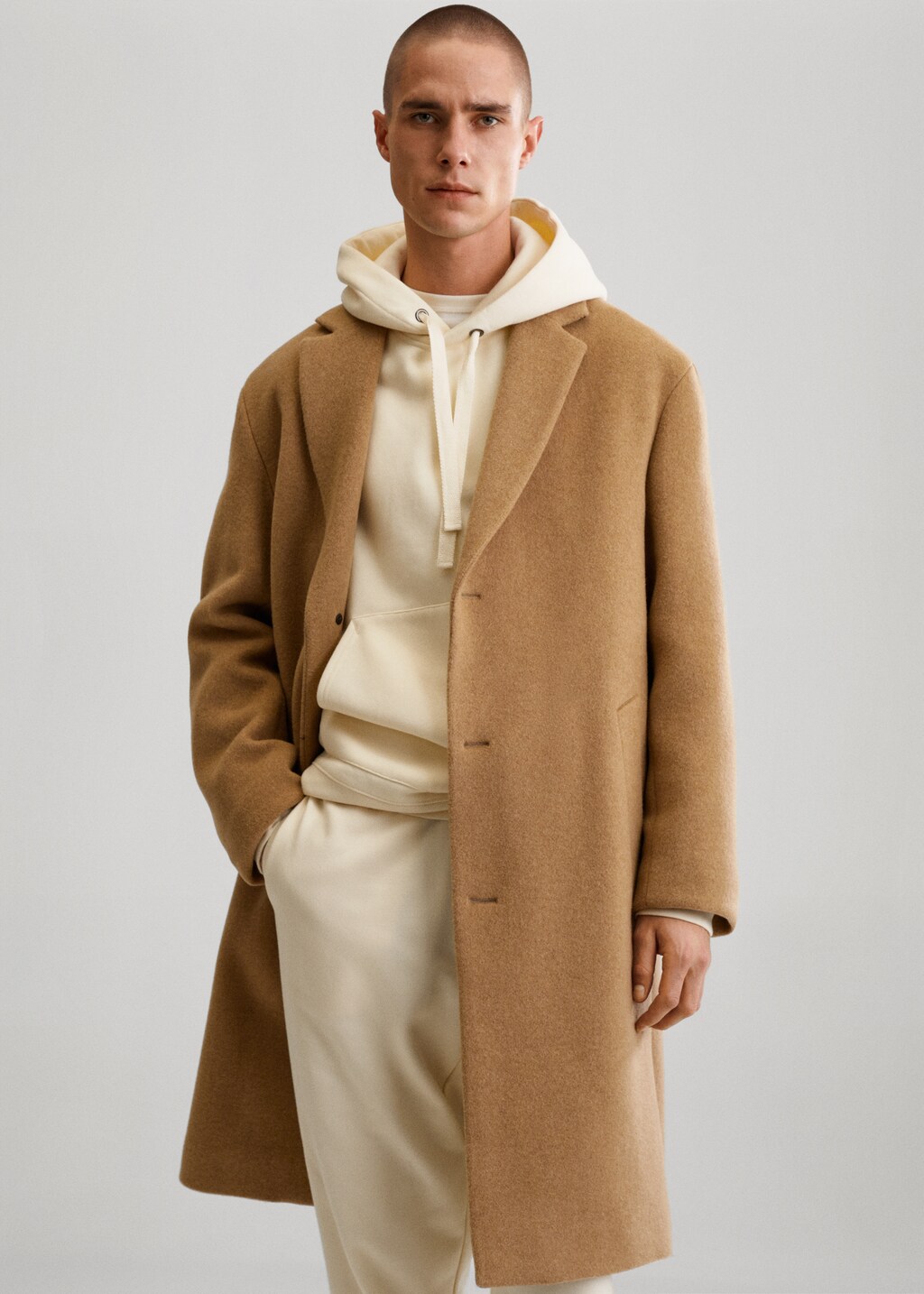 Recycled wool oversize coat - Details of the article 5