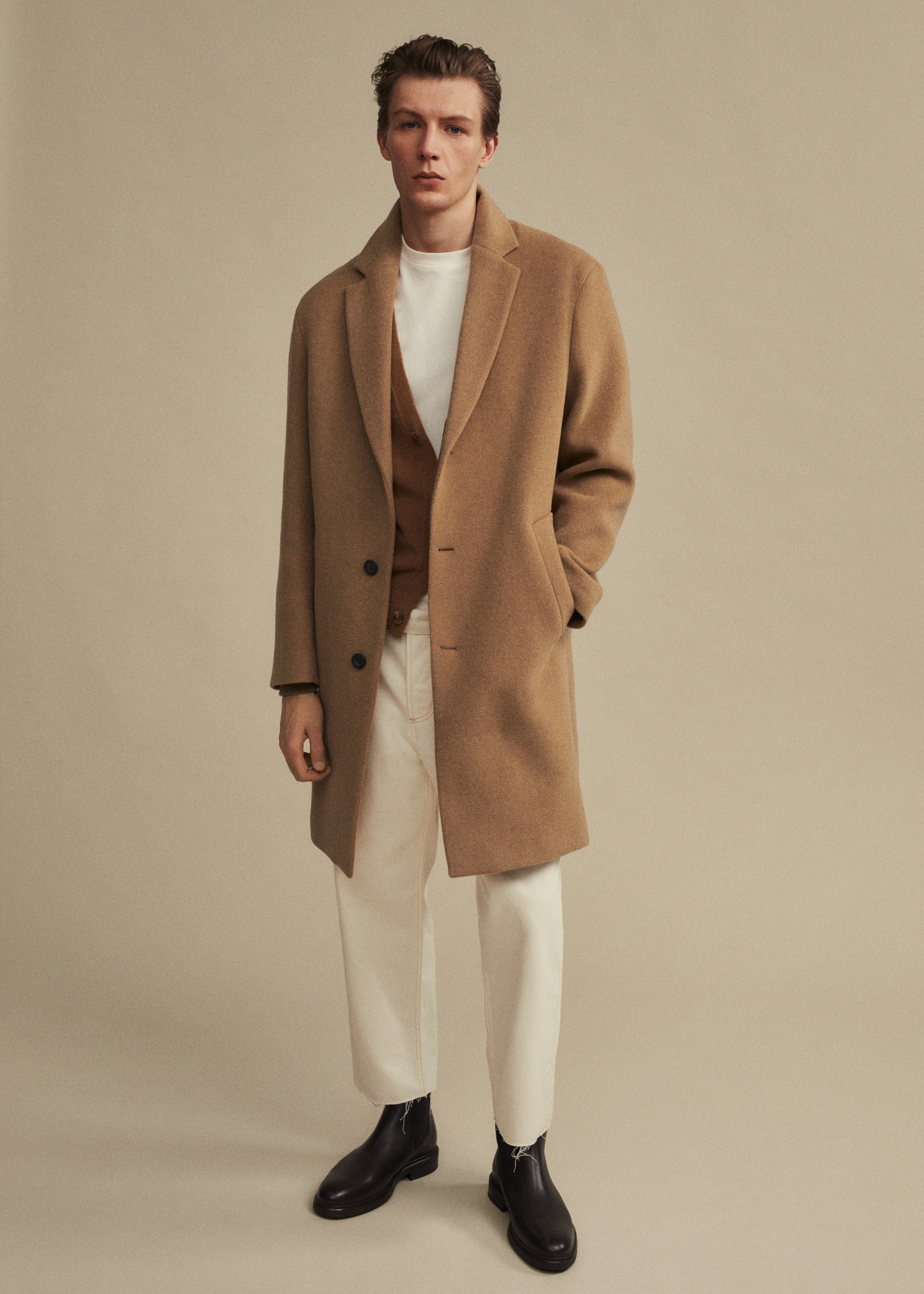 Recycled wool oversize coat - Details of the article 7