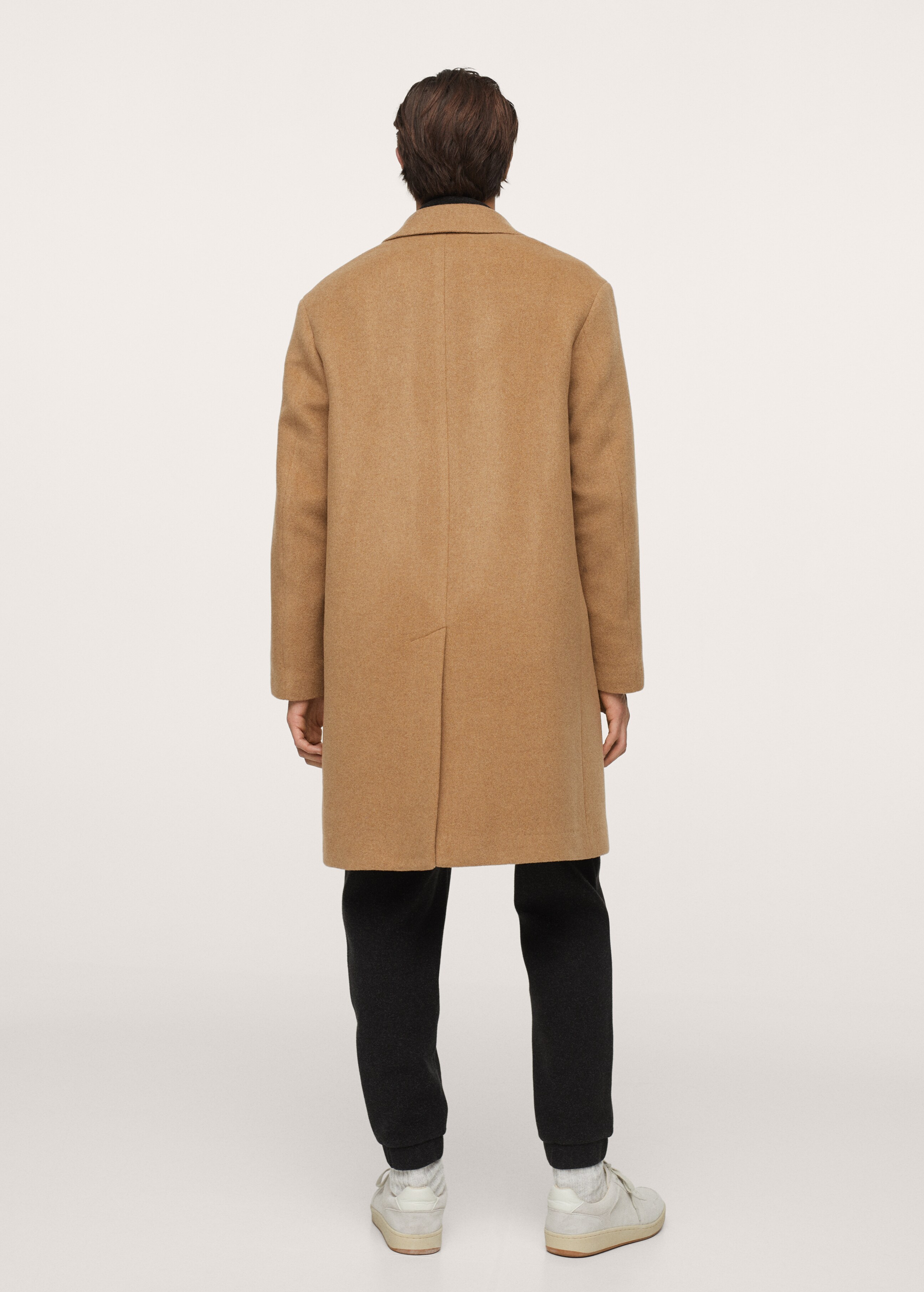 Recycled wool oversize coat - Reverse of the article