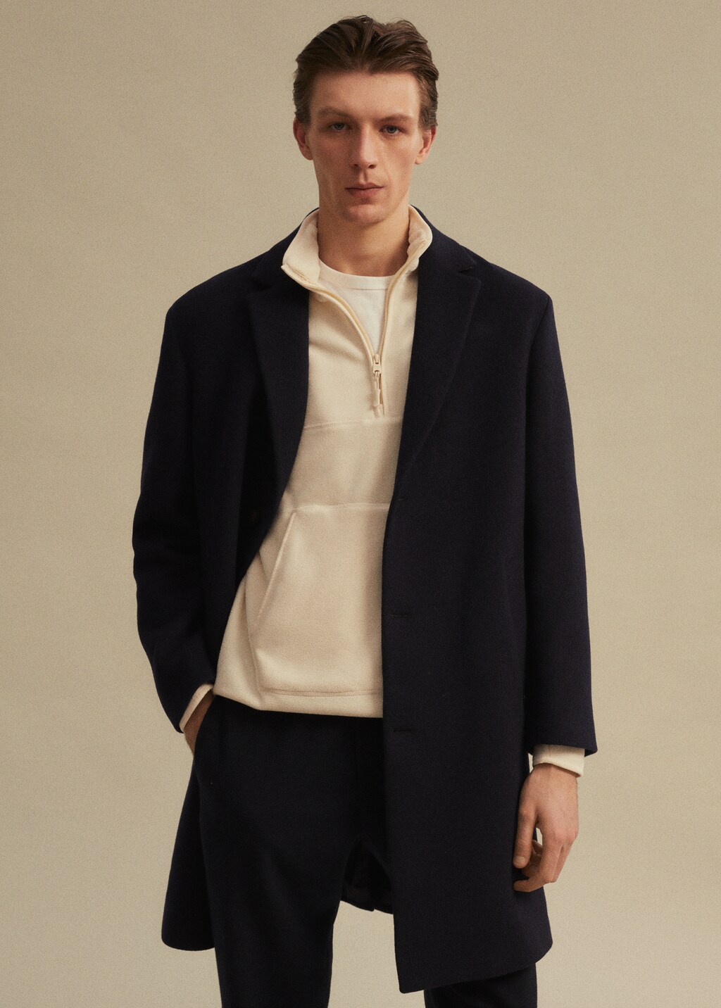 Recycled wool oversize coat - Details of the article 5