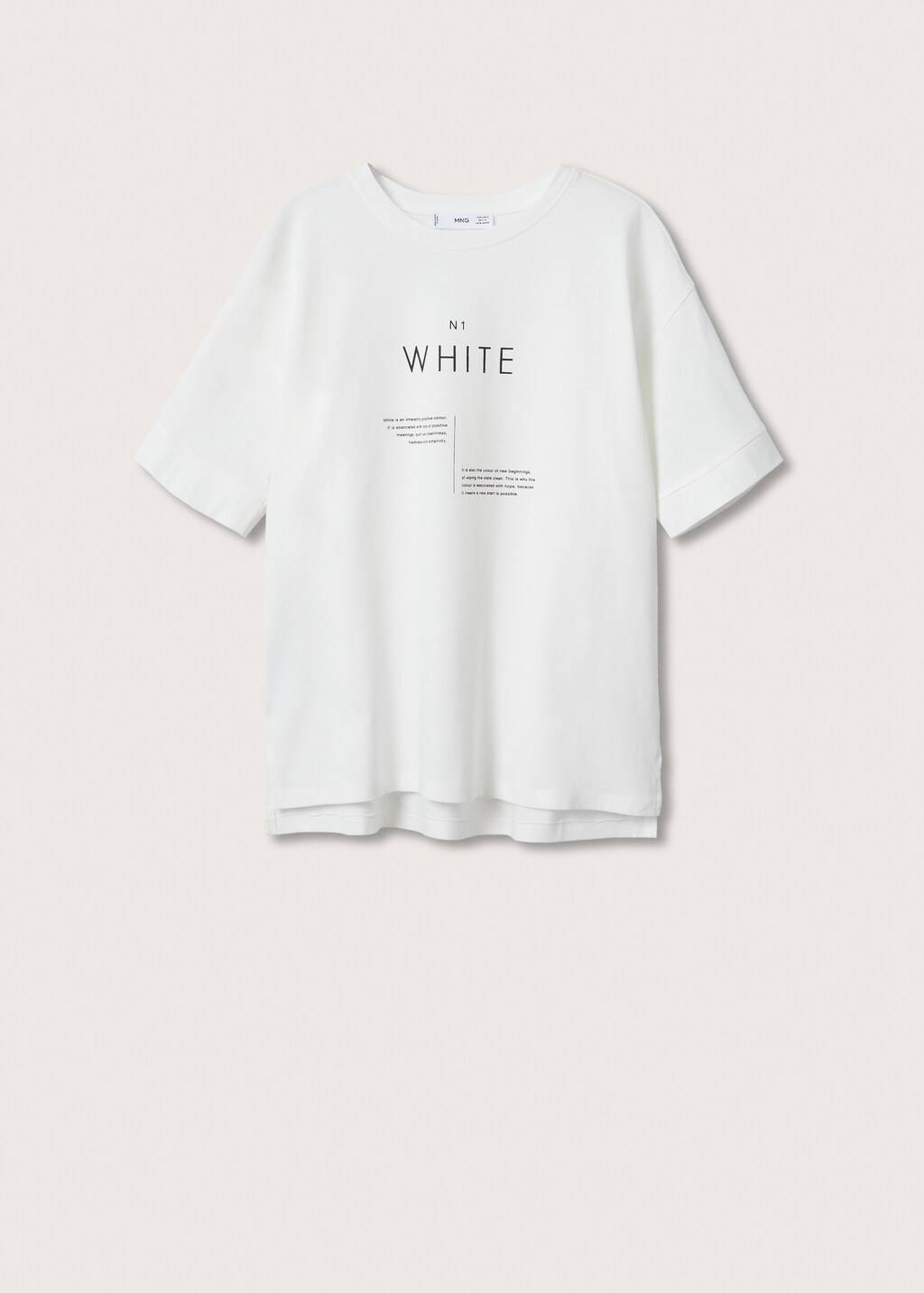 Message cotton T-shirt - Article without model