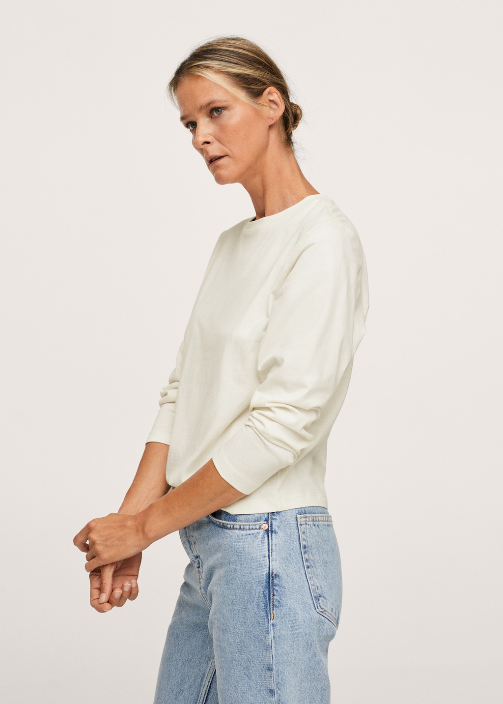 Long sleeve cotton t-shirt - Details of the article 3