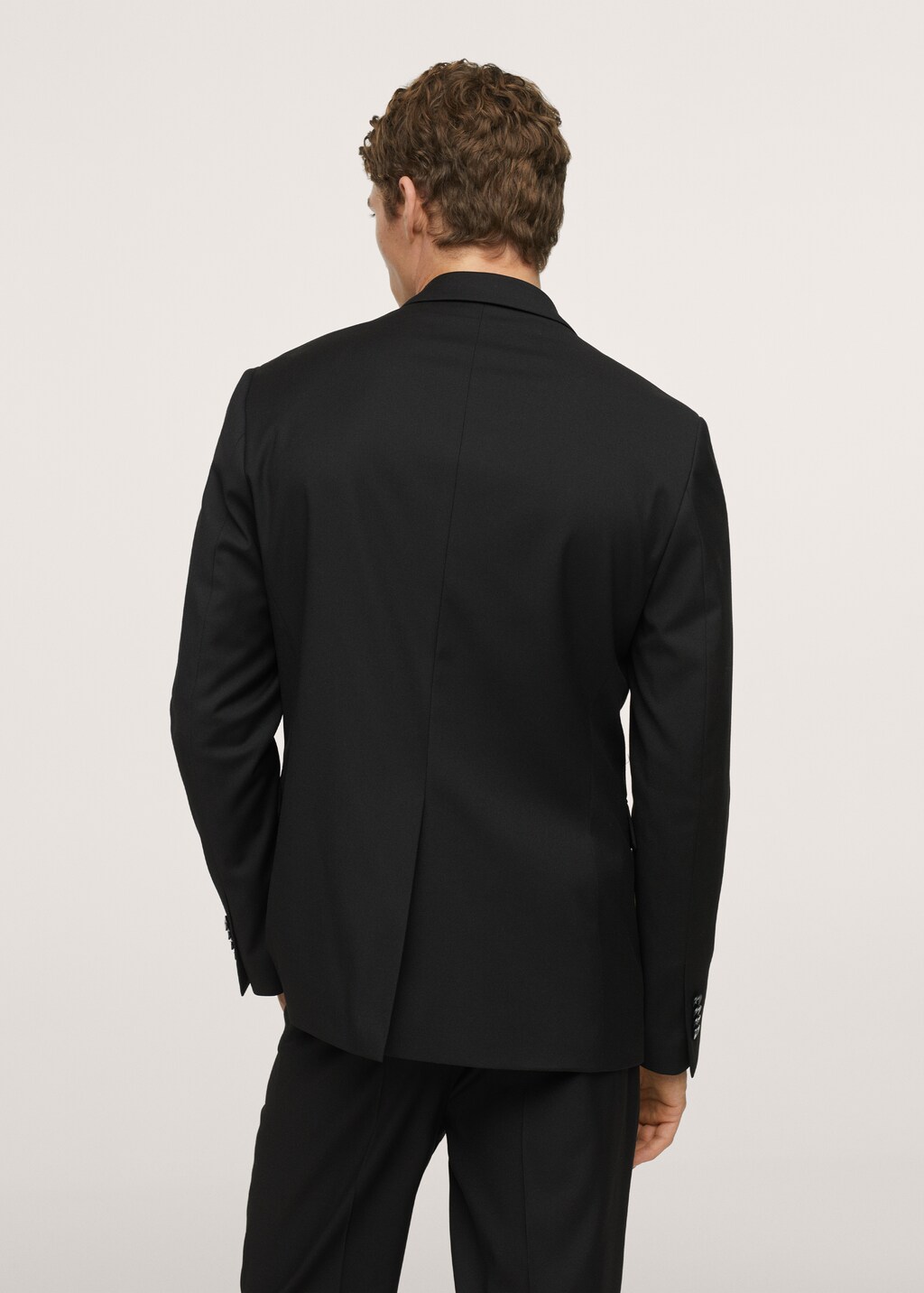 Satin lapels suit blazer - Reverse of the article