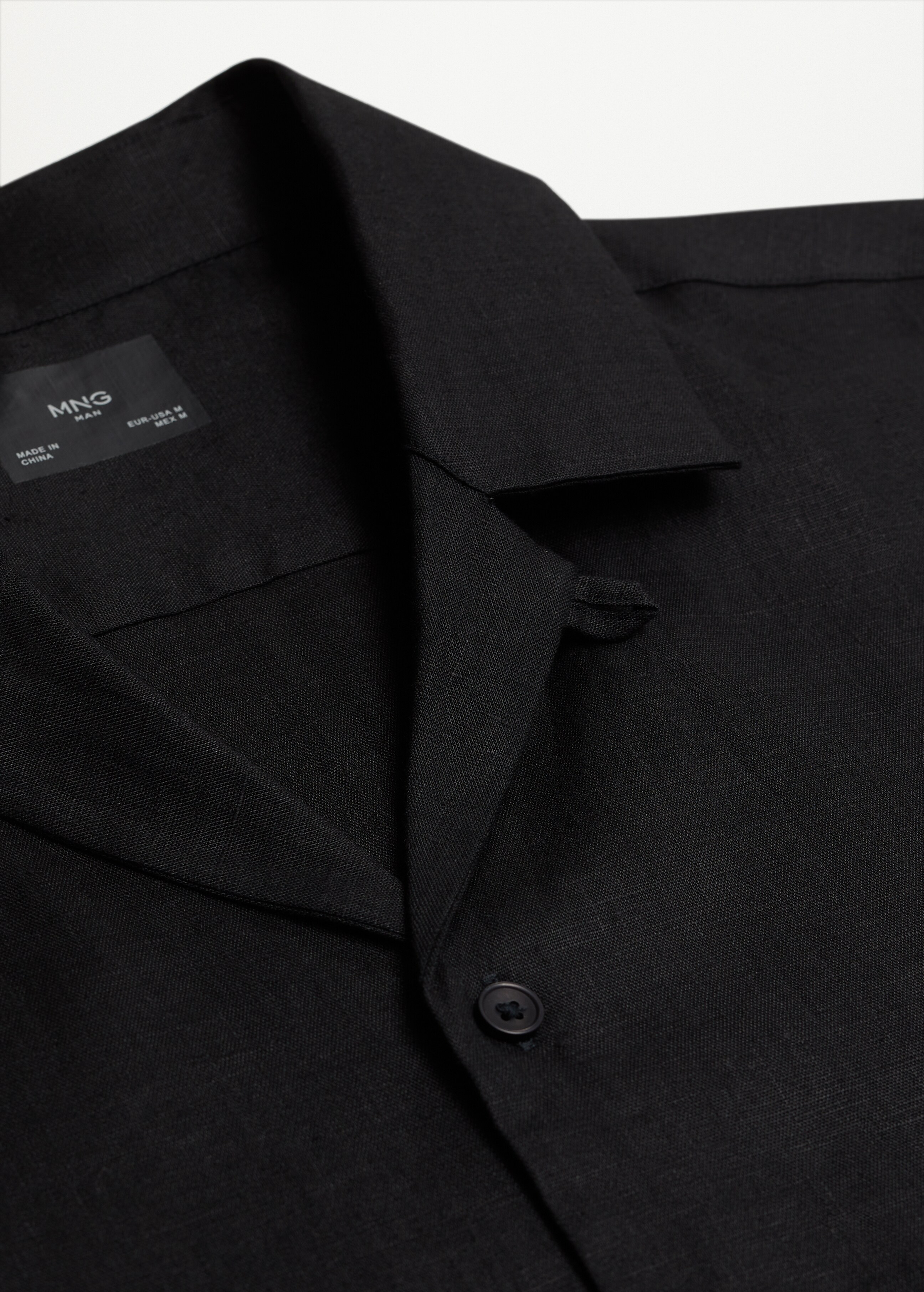 Breathable linen bowling shirt - Details of the article 8