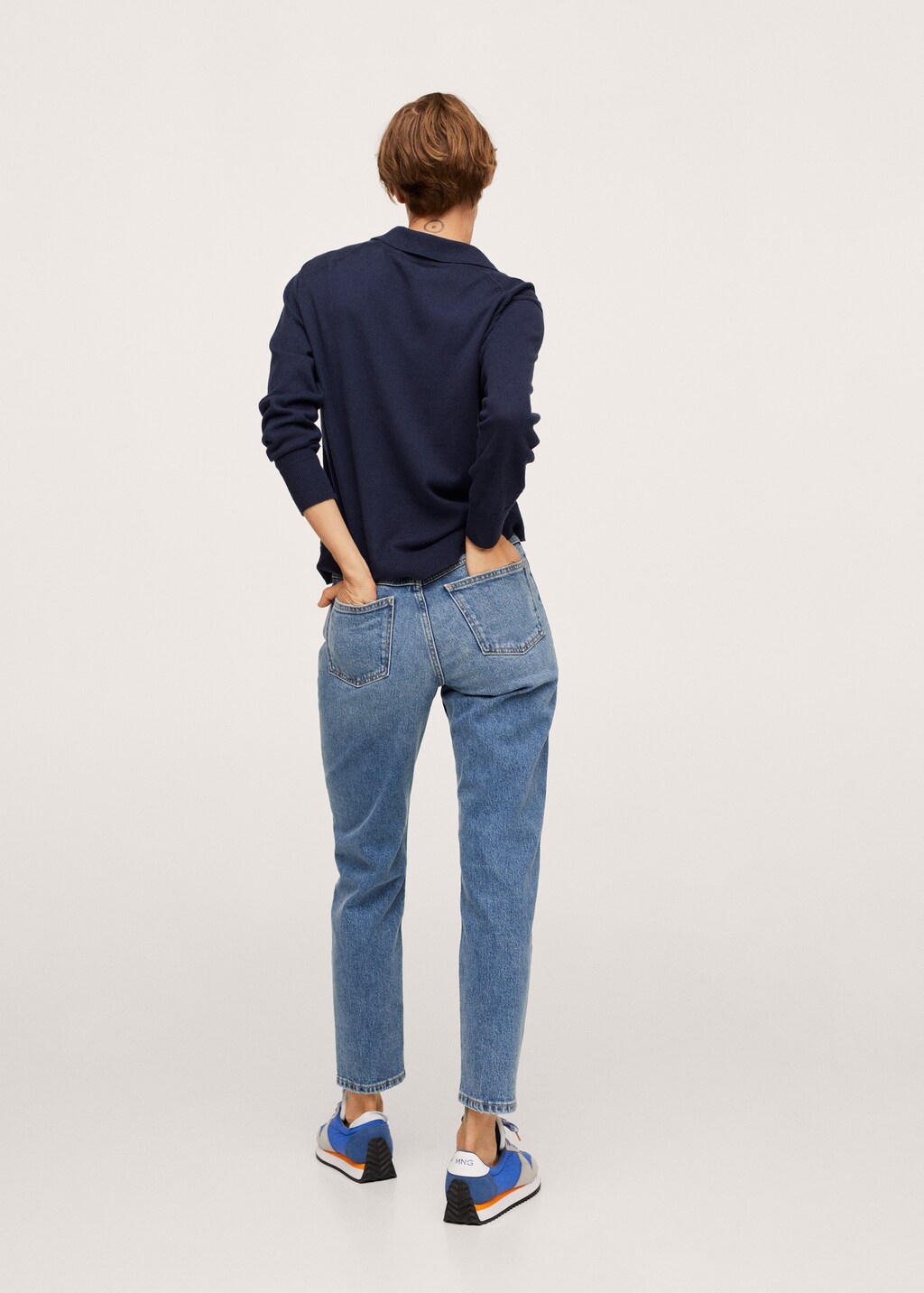 Mom elastic jeans - Reverse of the article