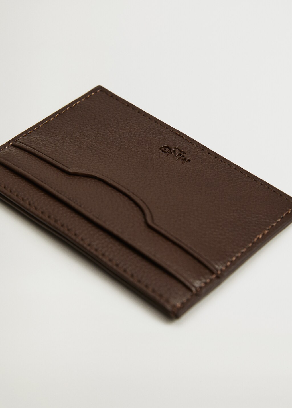 Saffiano-effect cardholder - Medium plane