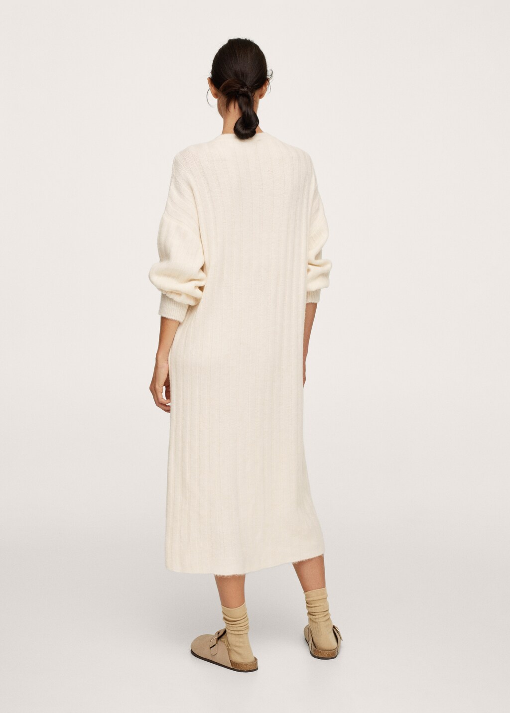 Ribbed knit dress - Reverse of the article