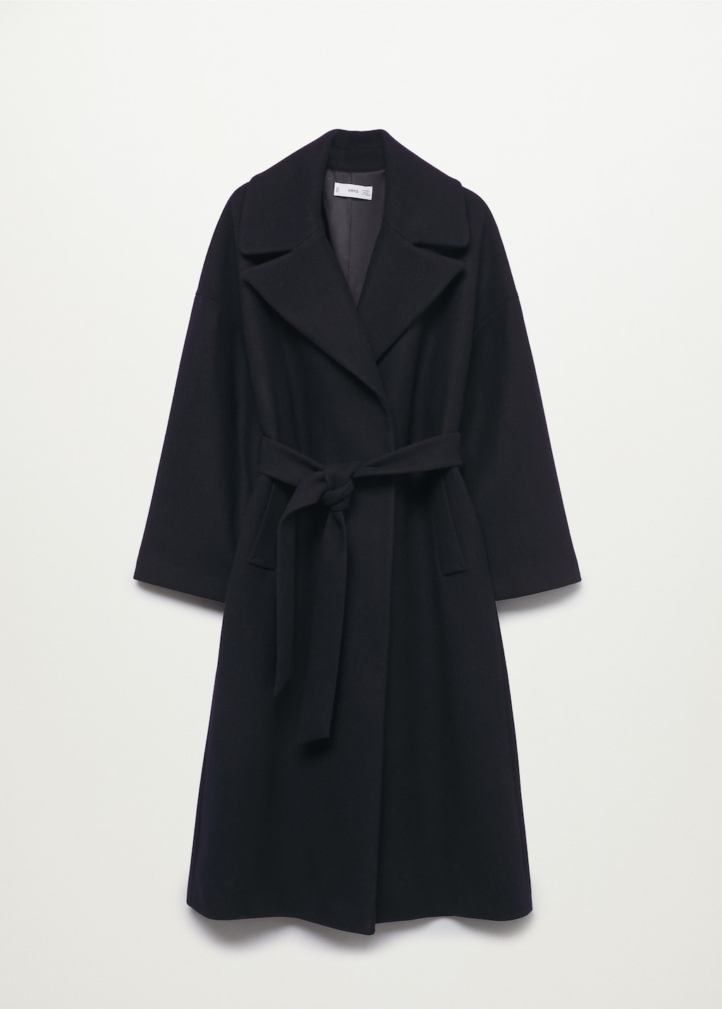 Wide lapel wool-blend coat - Article without model