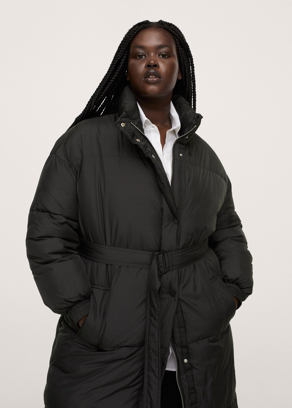 Adjustable waist quilted anorak - Details of the article 3