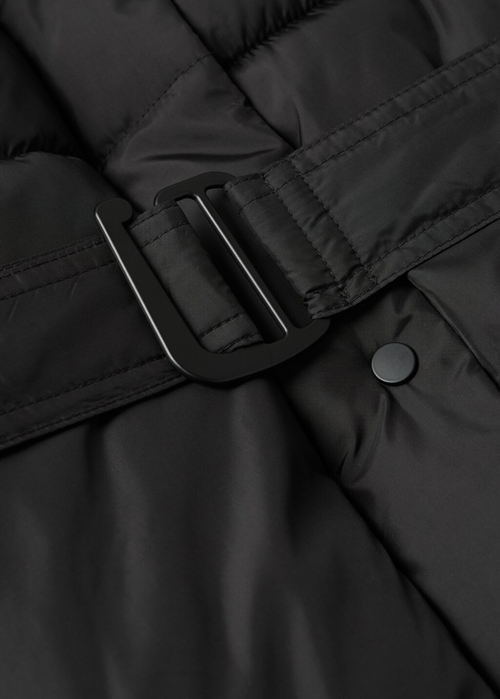 Adjustable waist quilted anorak - Details of the article 8