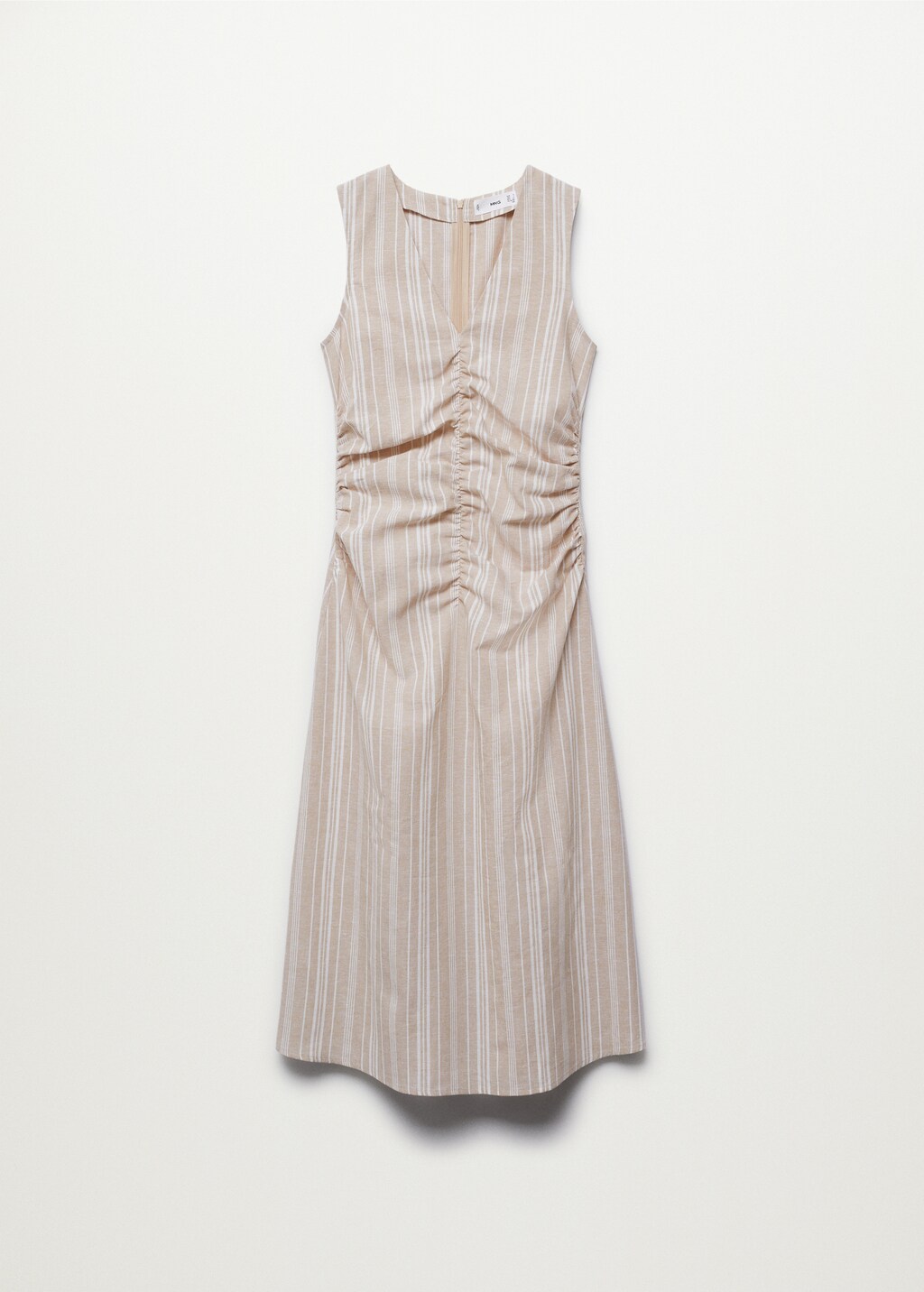 Ruched linen dress - Article without model