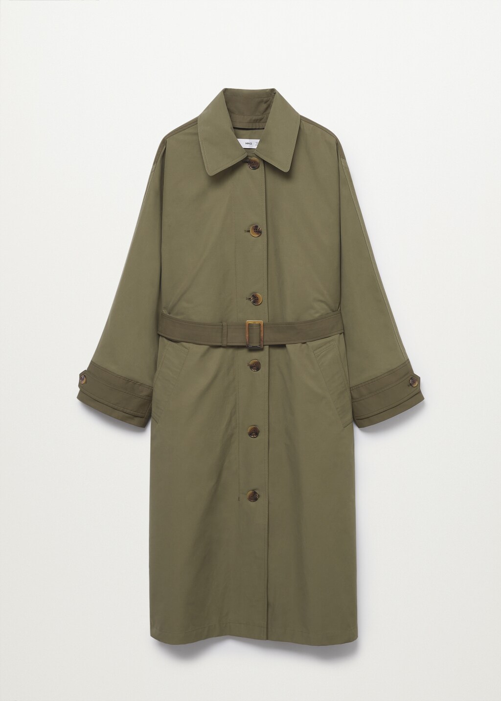 Cotton trench coat with quilted lining  - Article without model