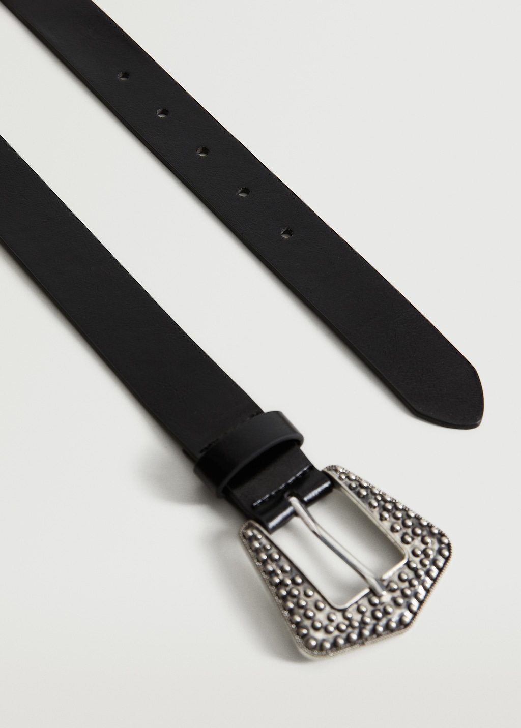 Textured metal buckle belt - Details of the article 2