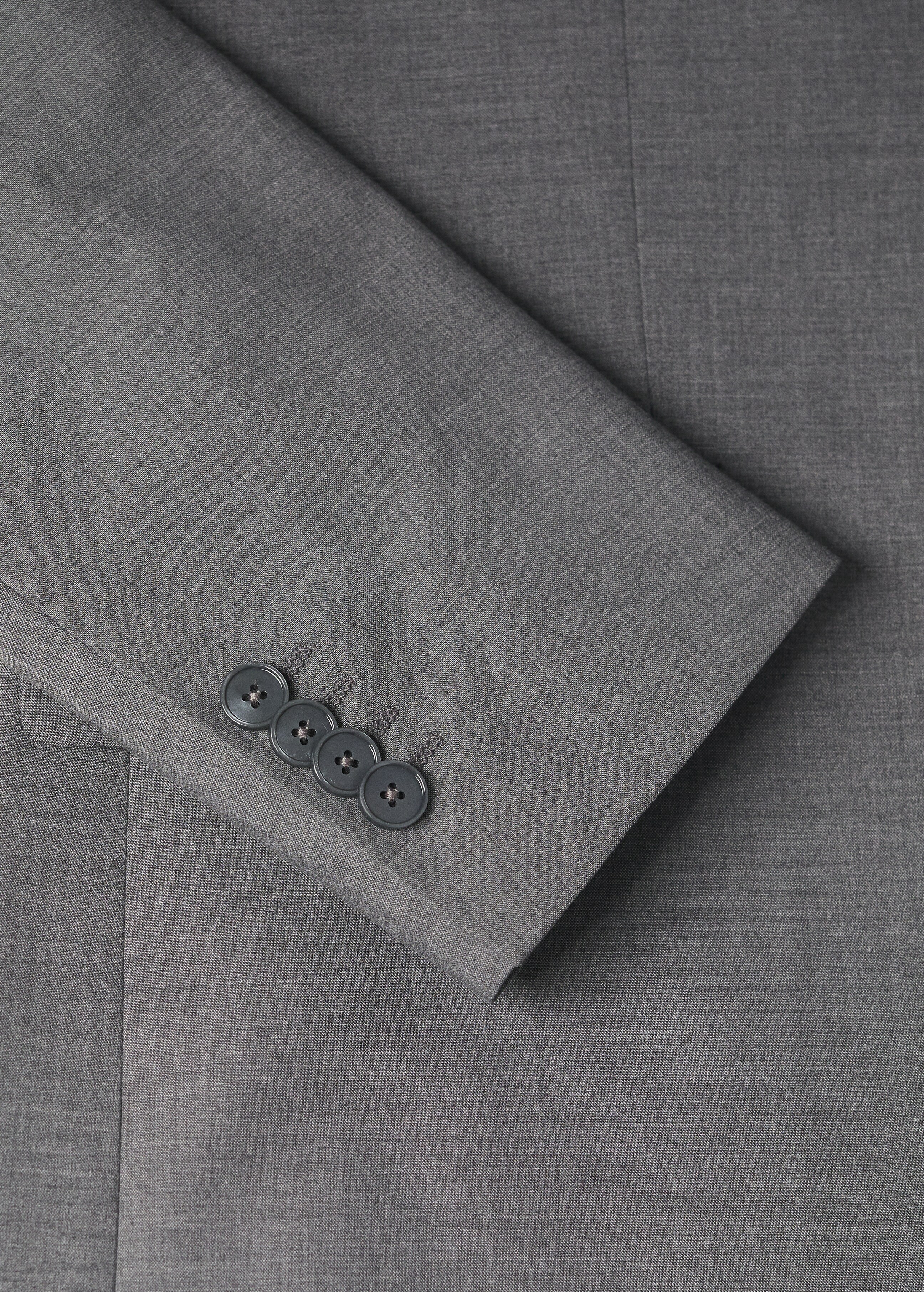 Slim fit microstructure suit blazer - Details of the article 7