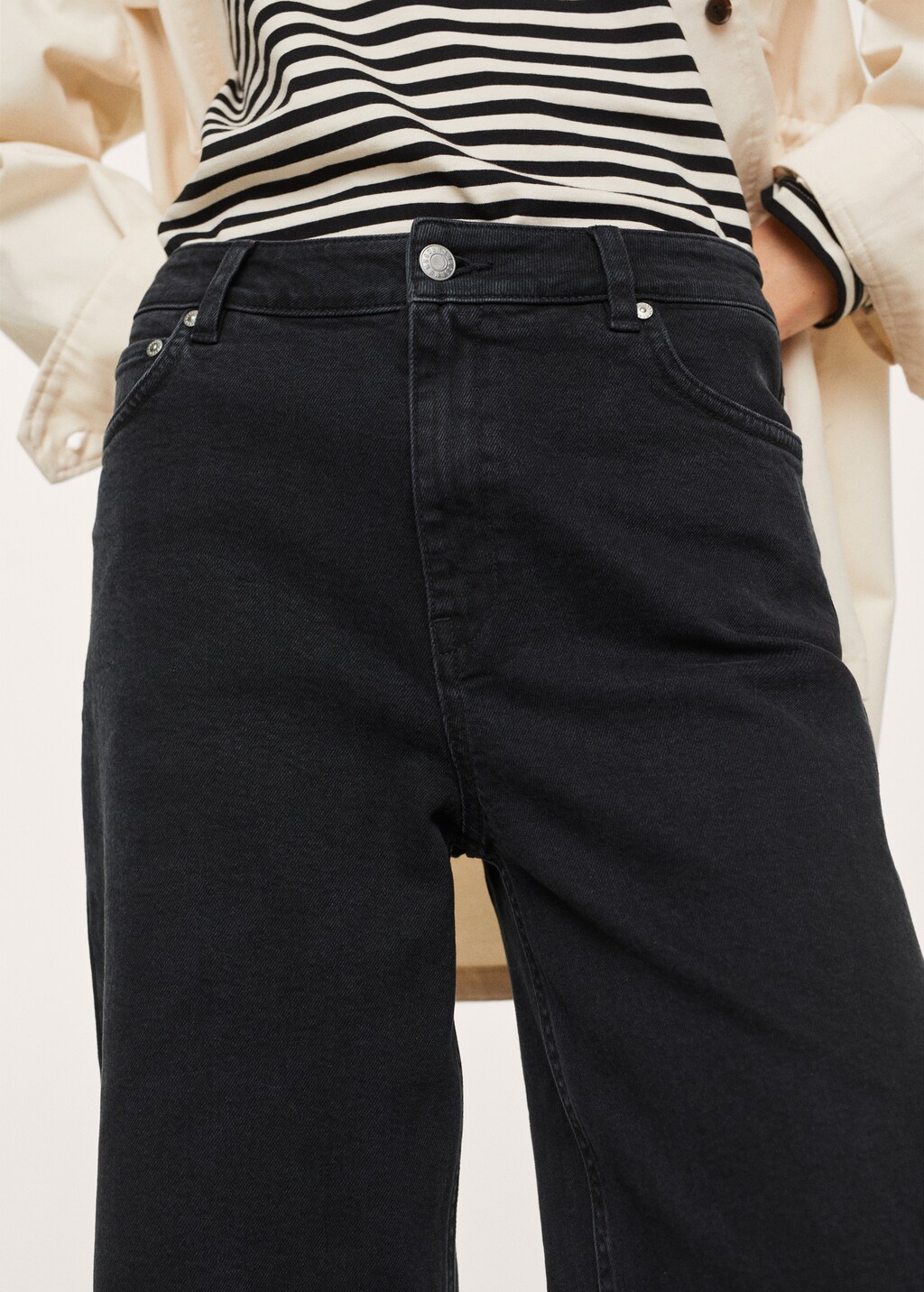 High-waist wideleg jeans - Details of the article 2