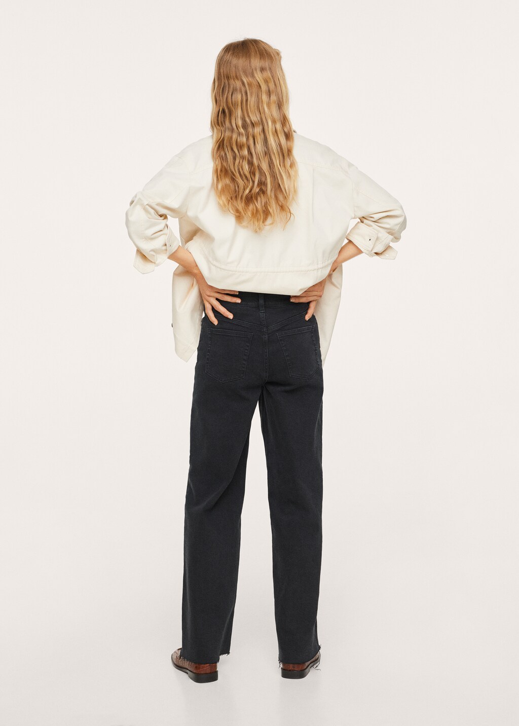 High-waist wideleg jeans - Reverse of the article