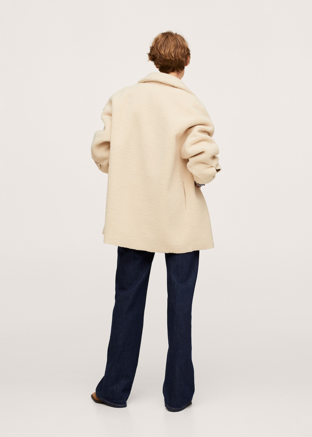 Jacket with fur-effect pockets - Reverse of the article