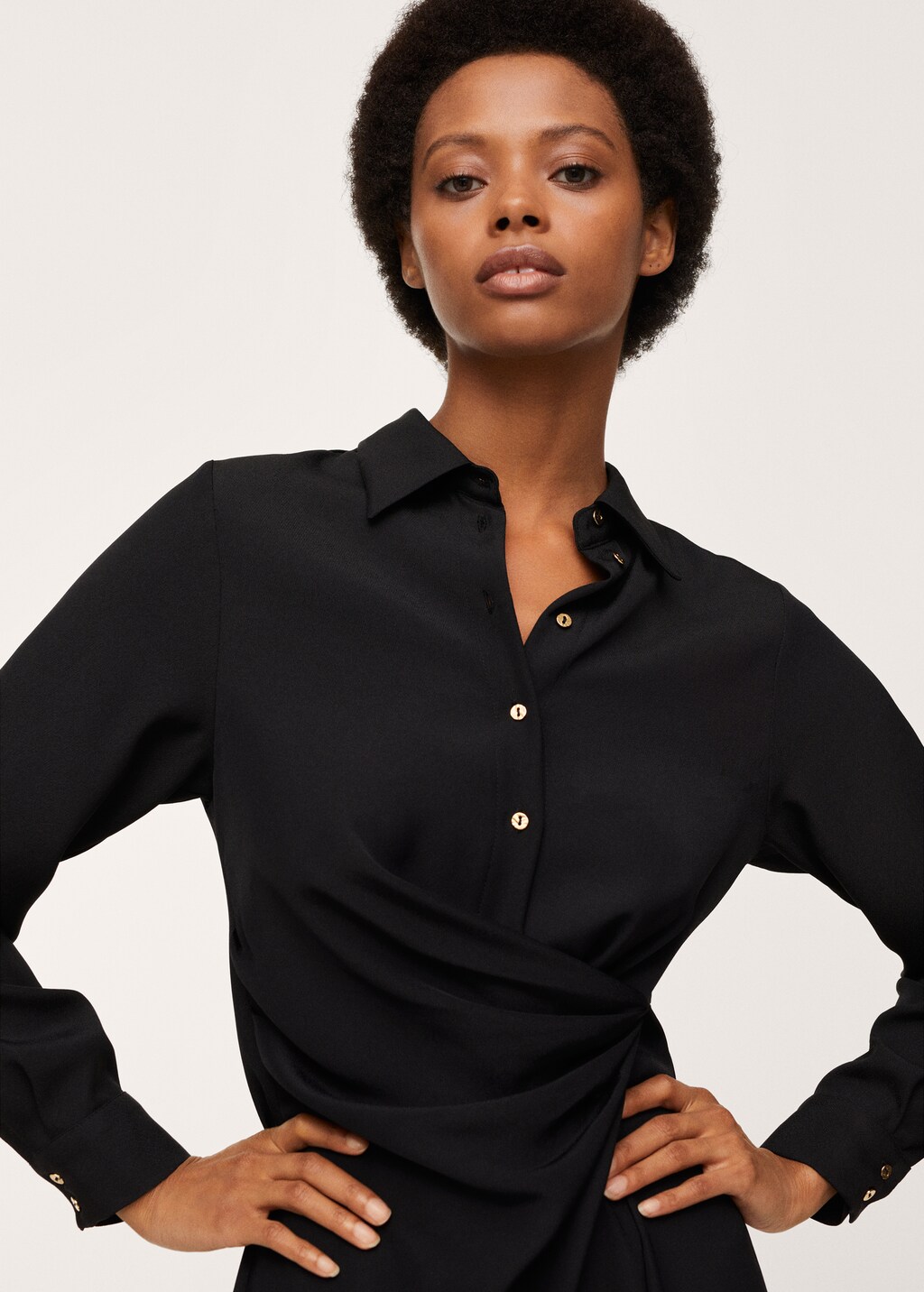 Knot detail shirt dress - Details of the article 2