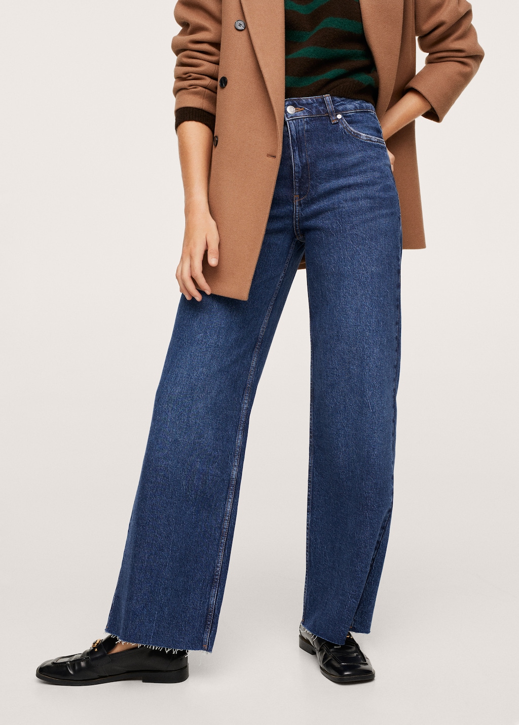 High-waist wideleg jeans - Medium plane