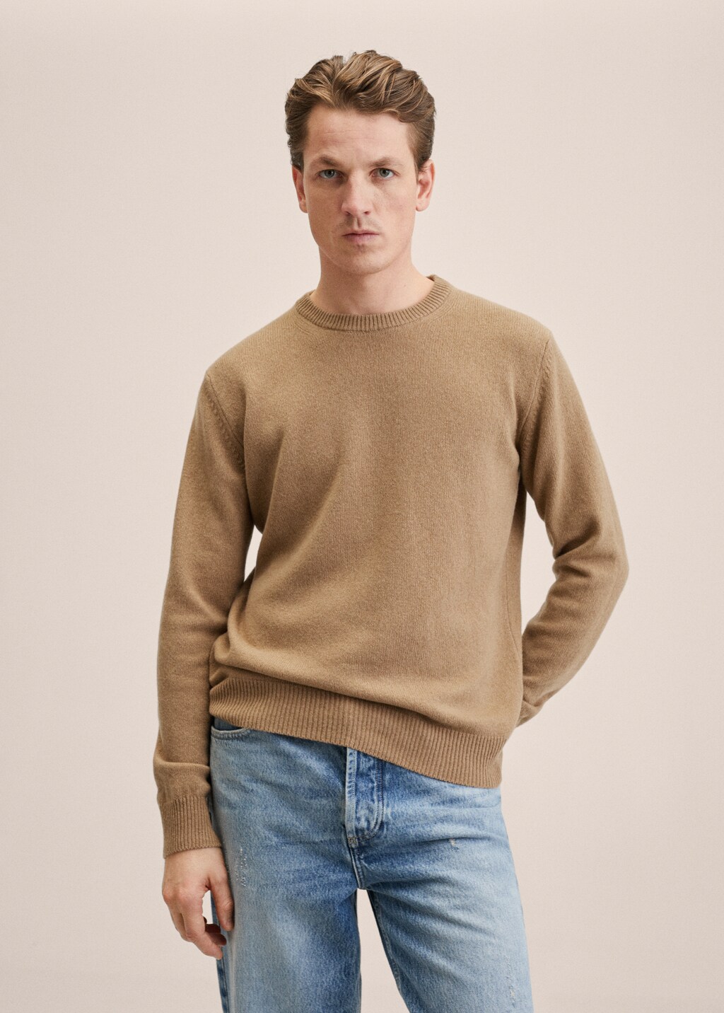 Recycled cashmere sweater - Medium plane