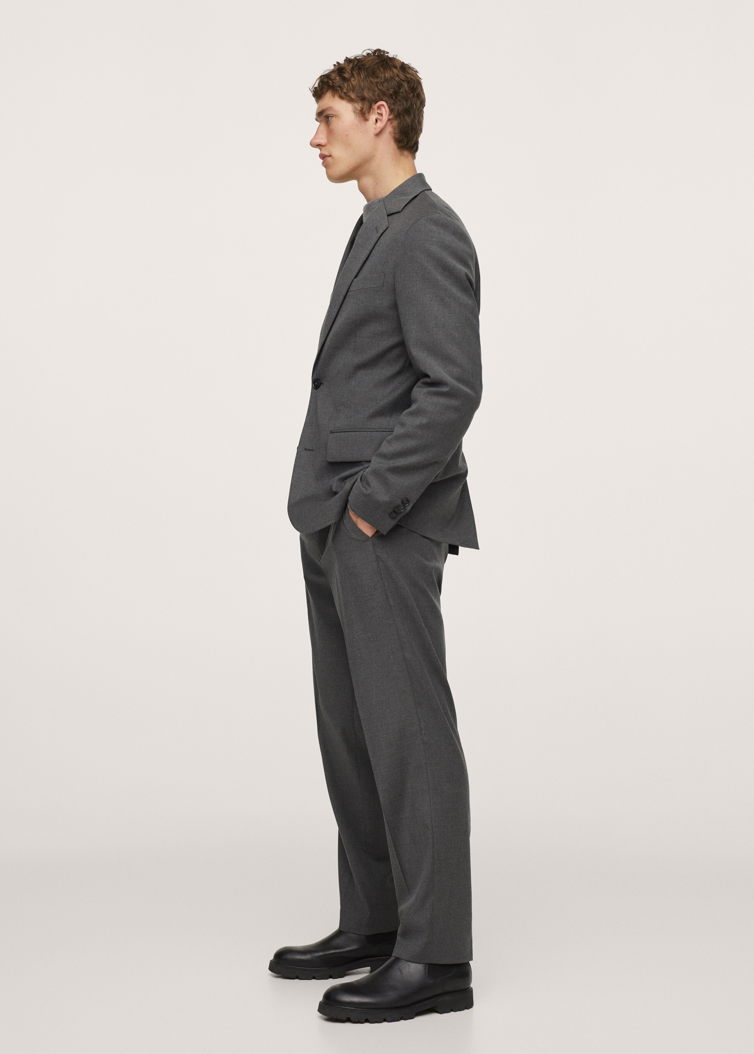 Slim-fit suit jacket - Details of the article 2