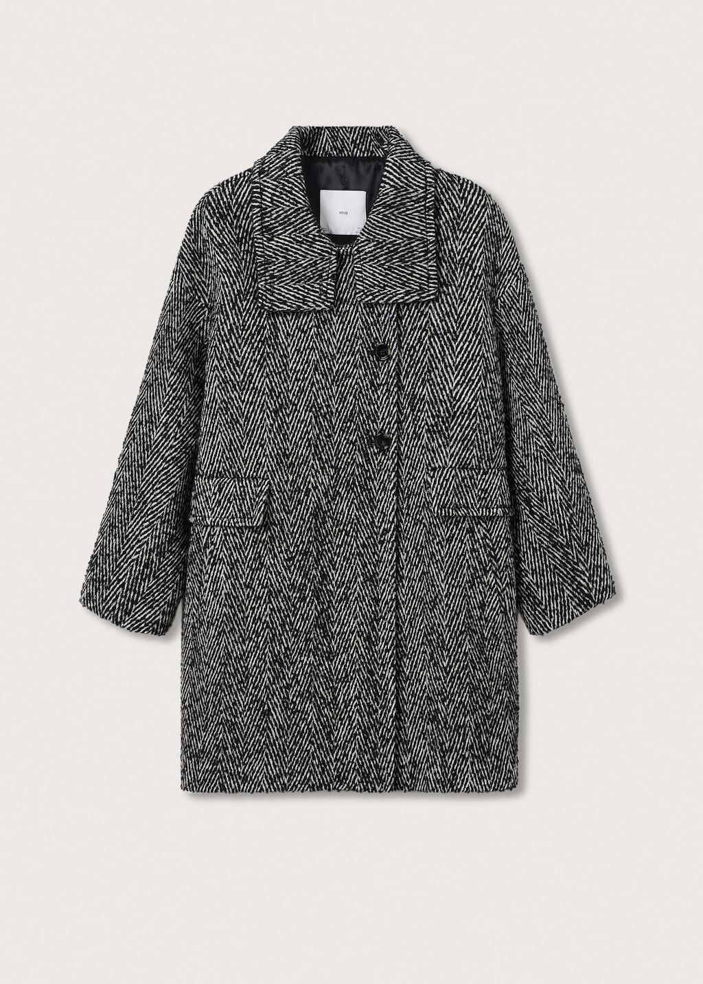 Wool funnel neck coat - Article without model