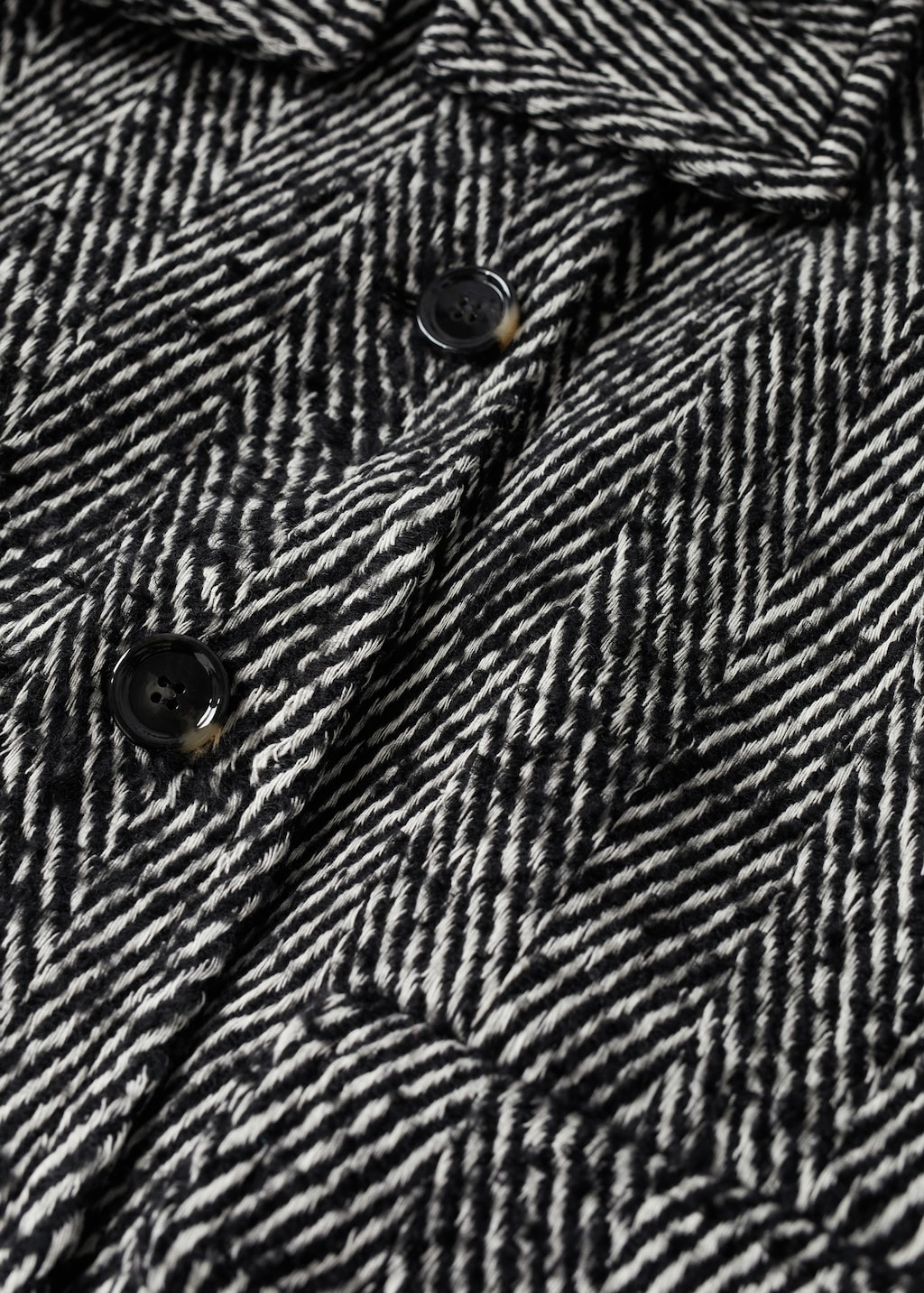 Wool funnel neck coat - Details of the article 8