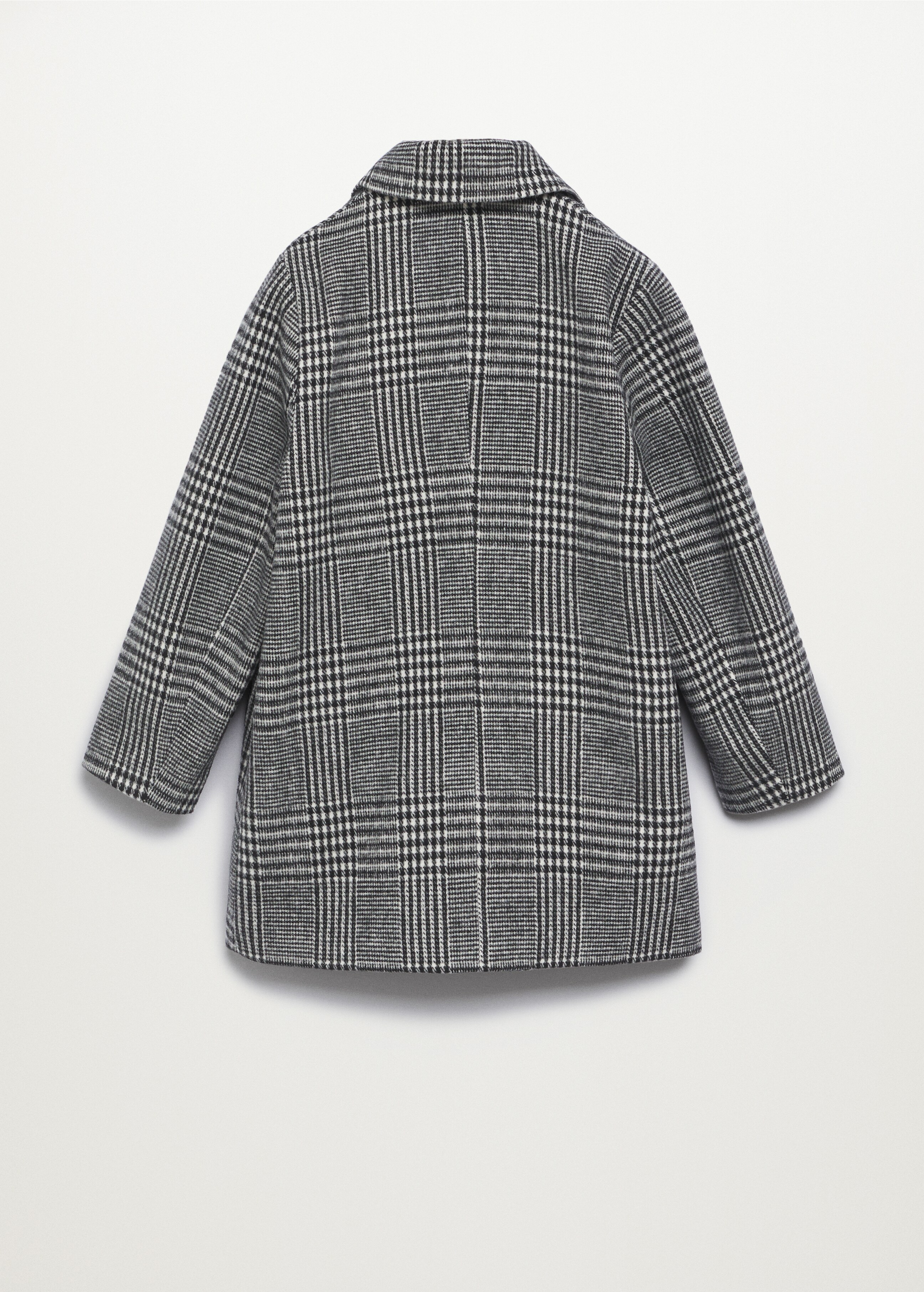 Checked lapels coat - Reverse of the article