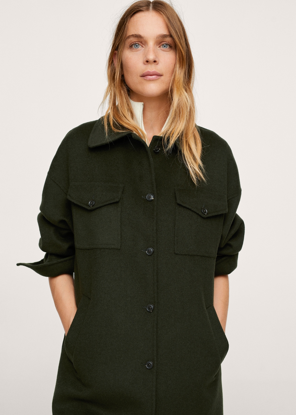 Oversized handmade overshirt - Details of the article 2