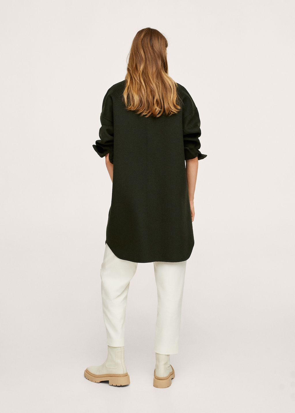 Oversized handmade overshirt - Reverse of the article