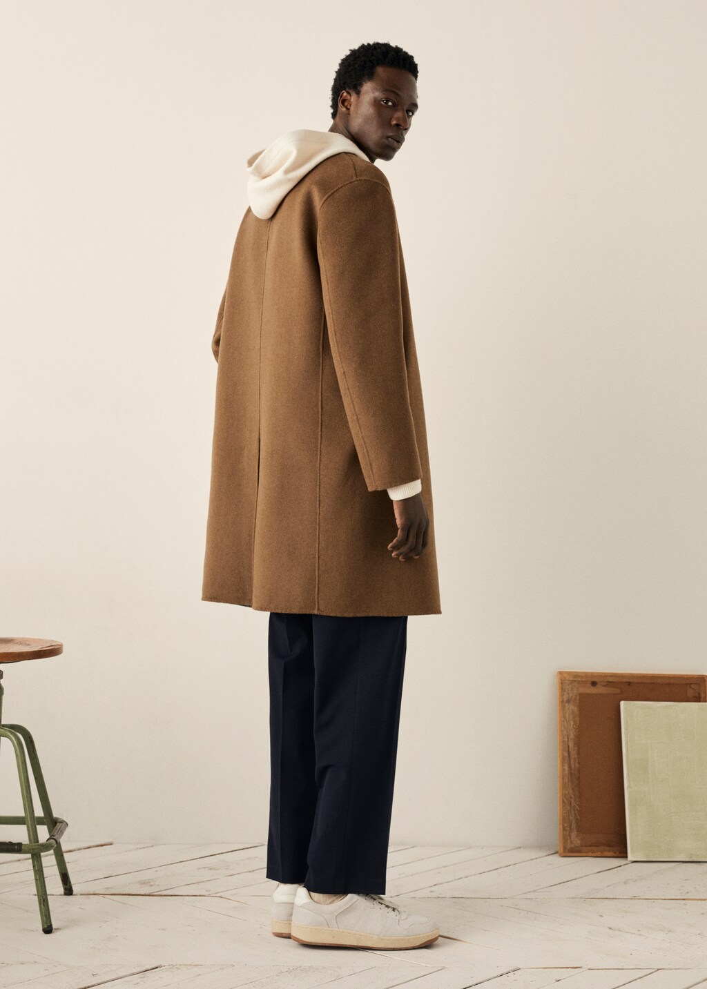 Handmade recycled wool coat - Details of the article 5