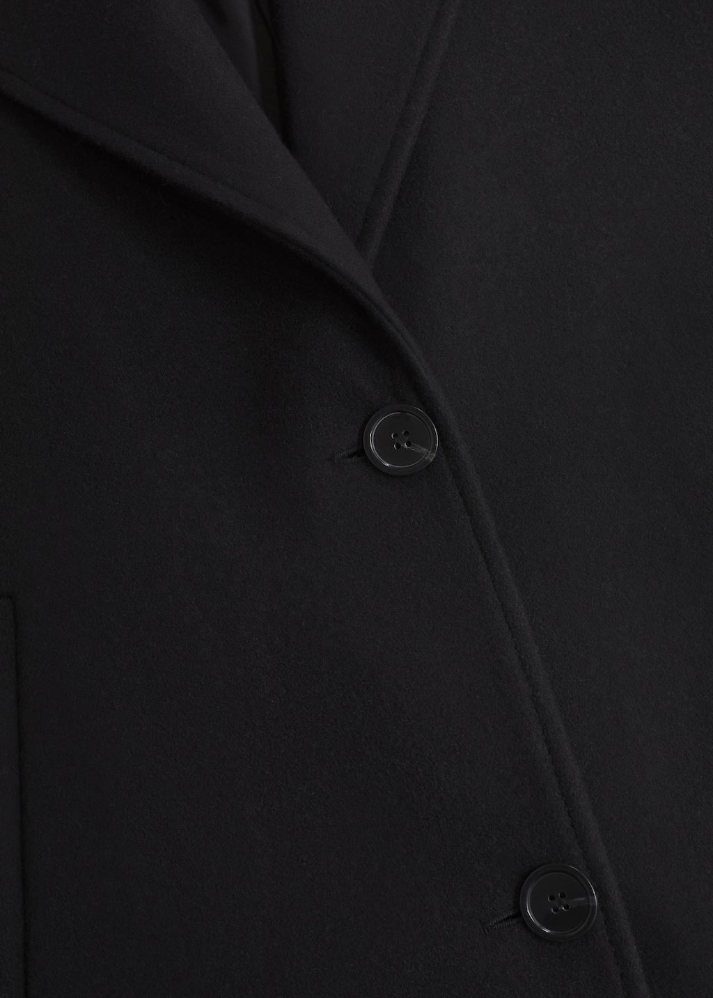 Lapels wool coat - Details of the article 8