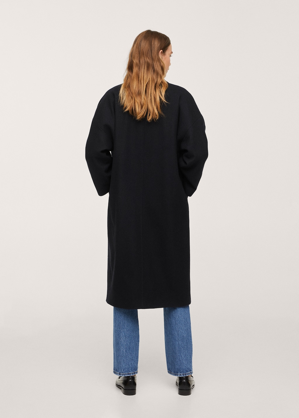 Lapels wool coat - Reverse of the article