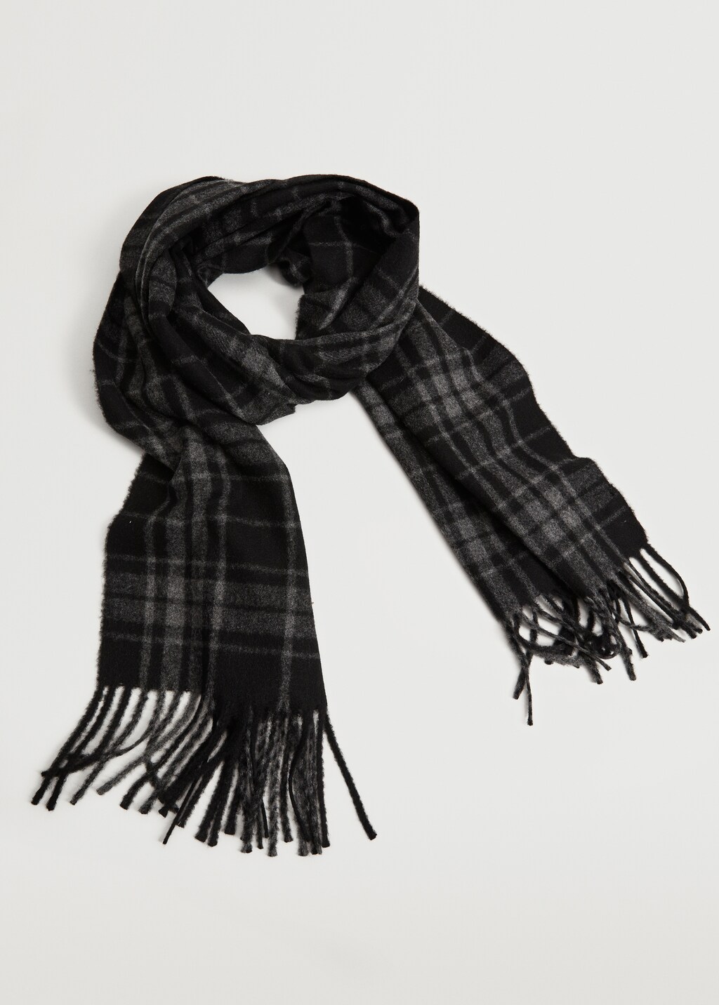 Woollen check scarf - Details of the article 3