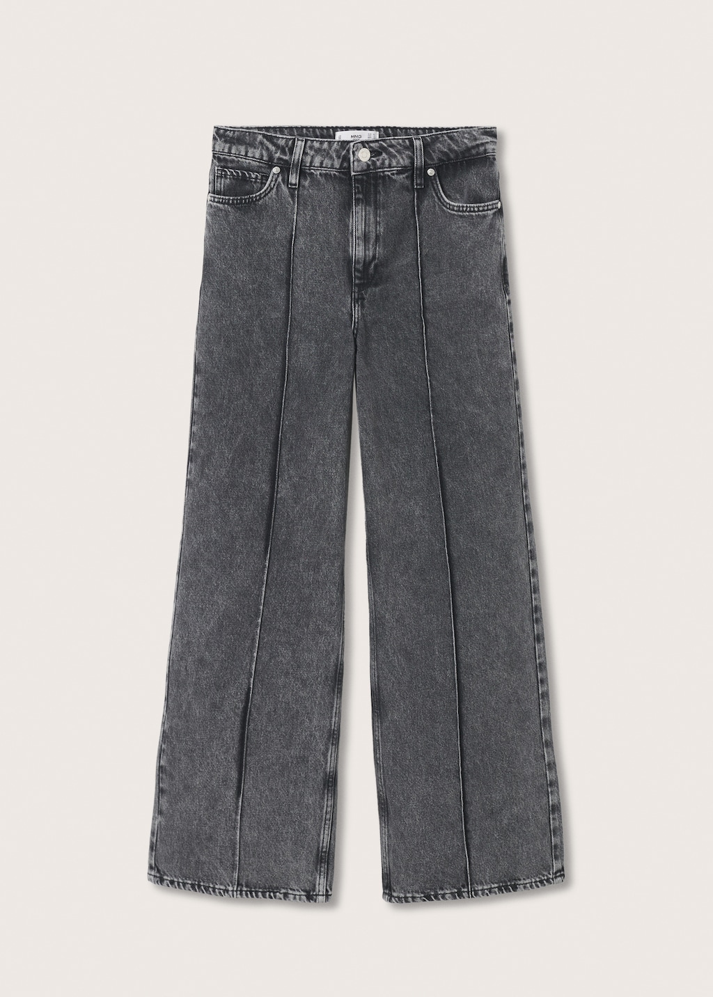 High-waist wideleg jeans with seams - Article without model