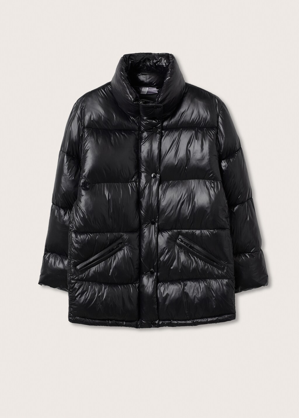 Hood quilted coat - Article without model