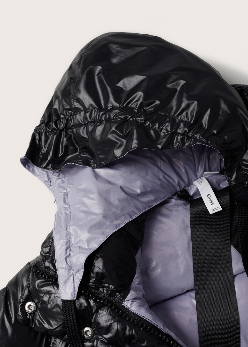 Hood quilted coat - Details of the article 8