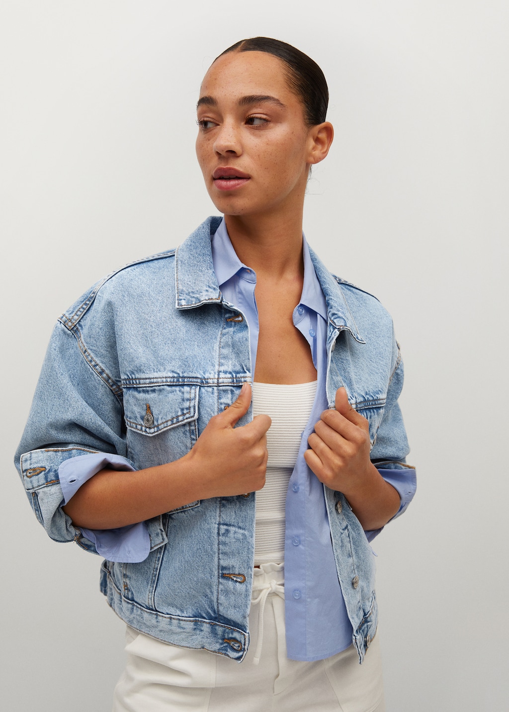 Denim oversized jacket - Medium plane