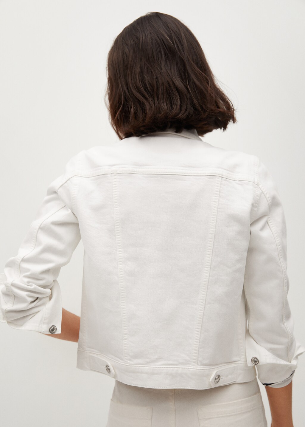 Cotton denim jacket - Reverse of the article