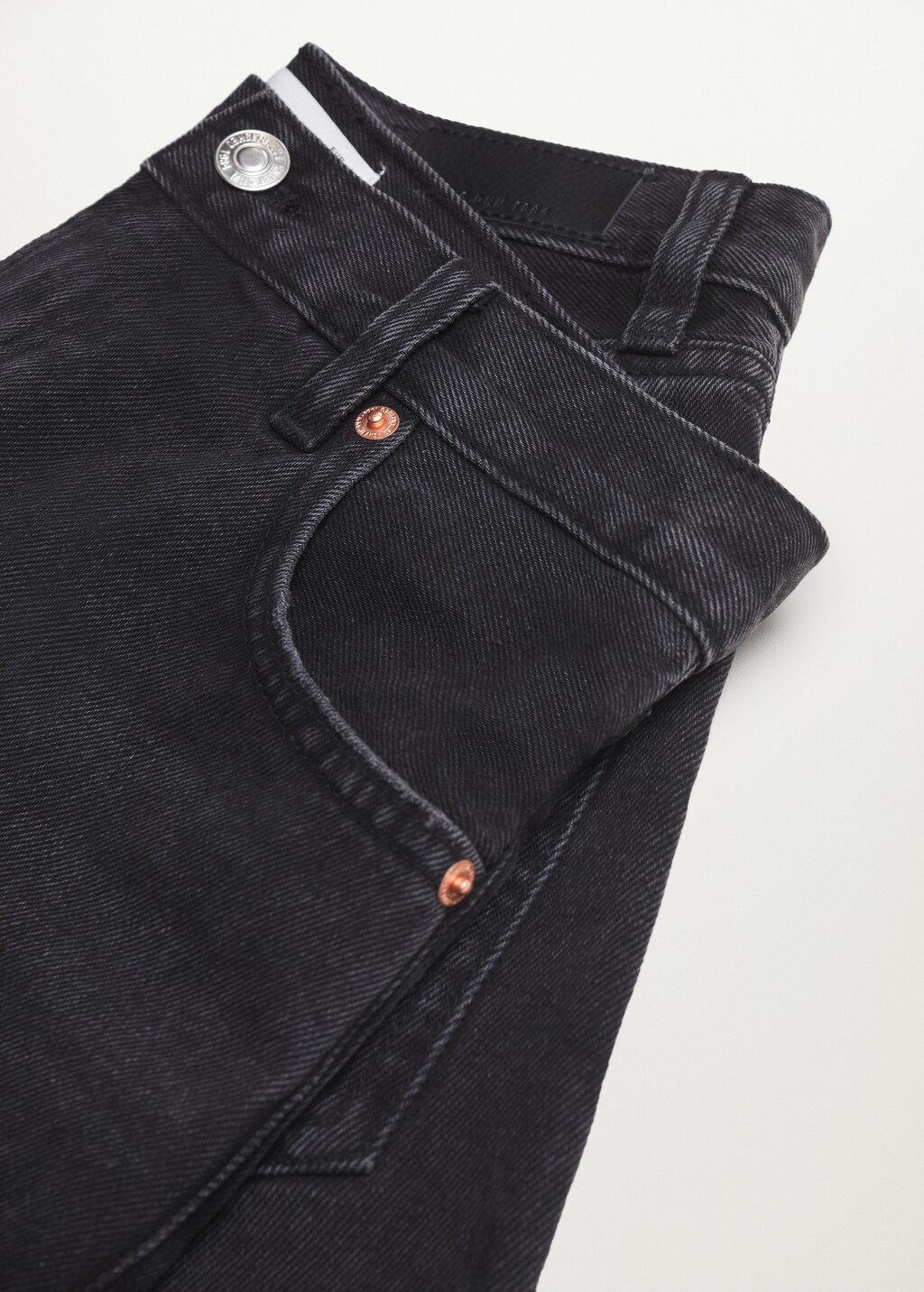 High-waist denim bermuda - Details of the article 8